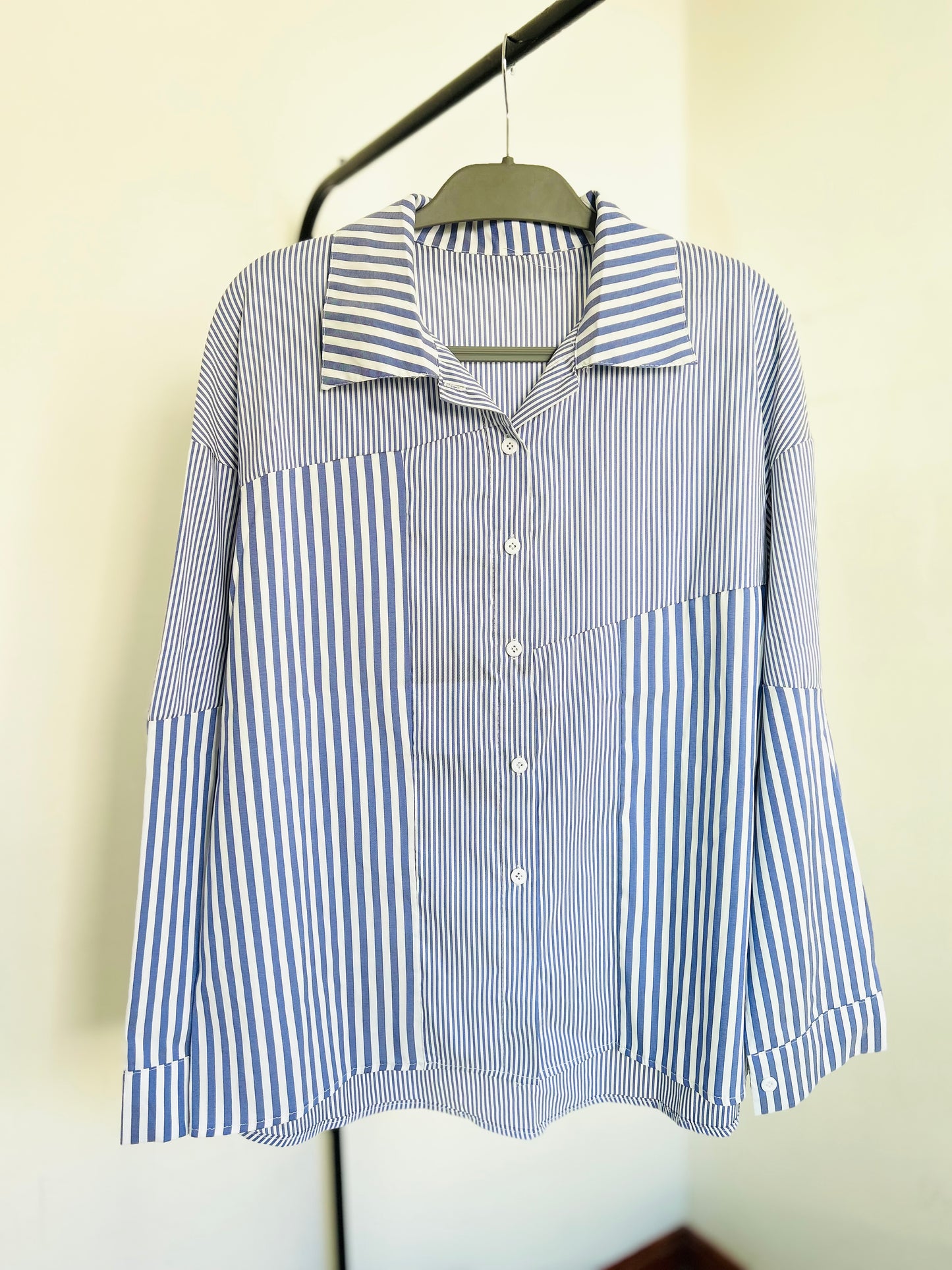 Camisa a rayas oversize TL/XL