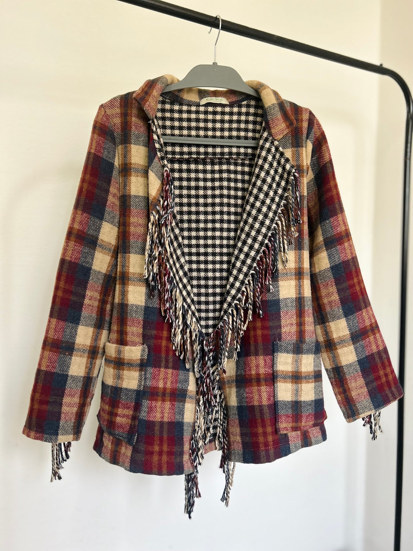 Saco abrigo EMMA algodón y lana 🇮🇹 talla única