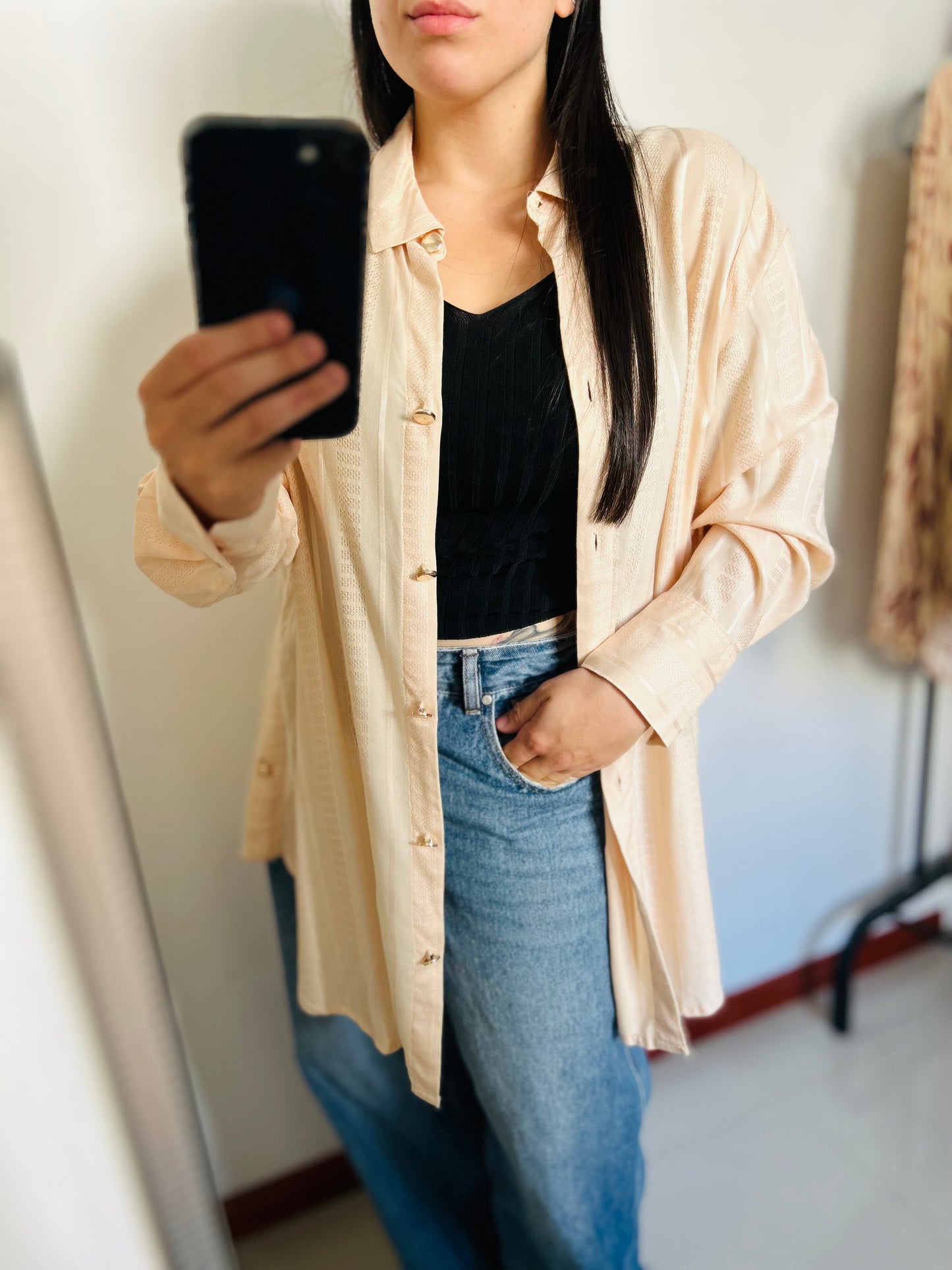 Camisa larga oversize TM/L
