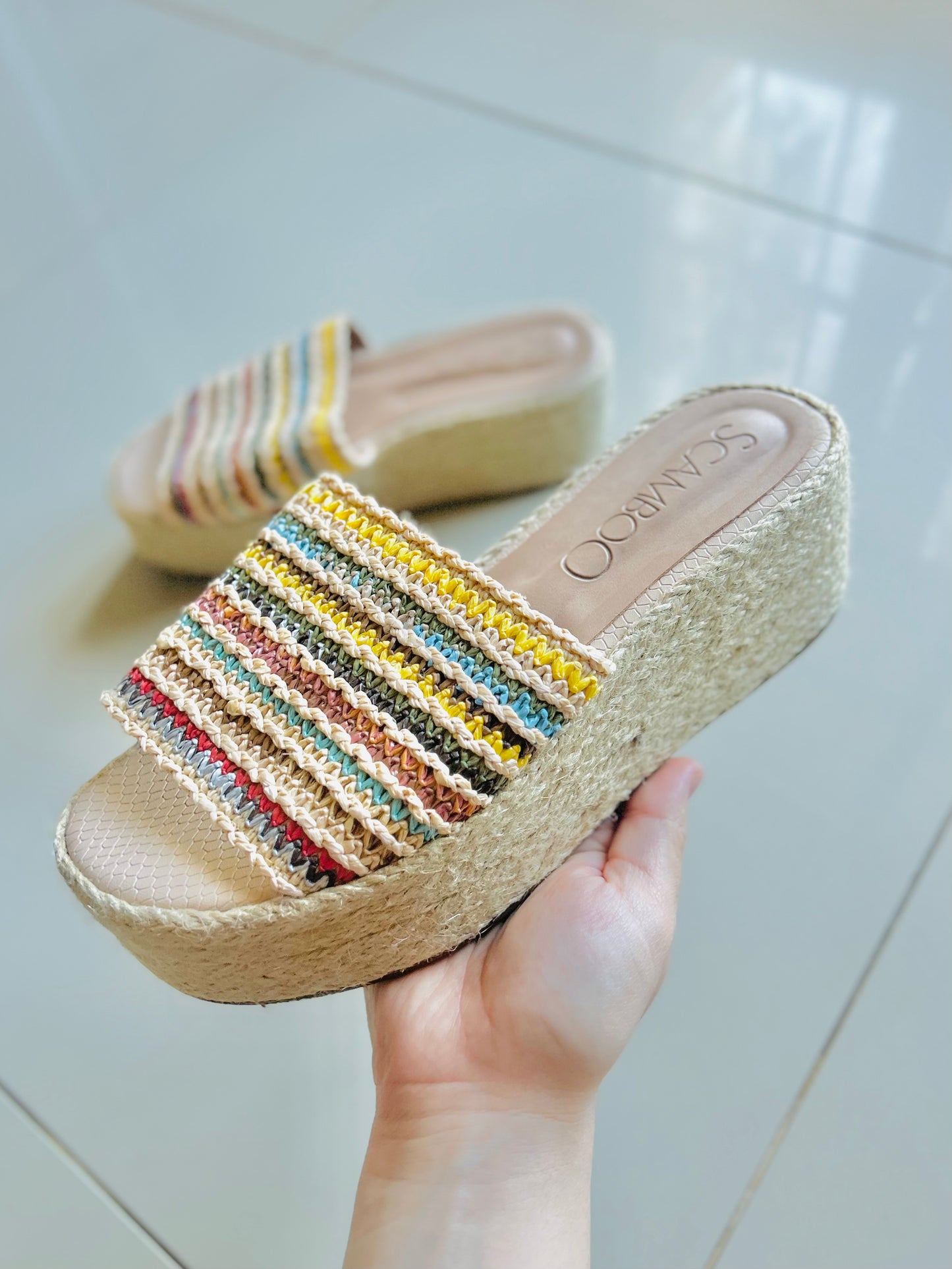 Sandalias SCAMBOO en yute y trenzado T35/36 (23cm) NUEVAS