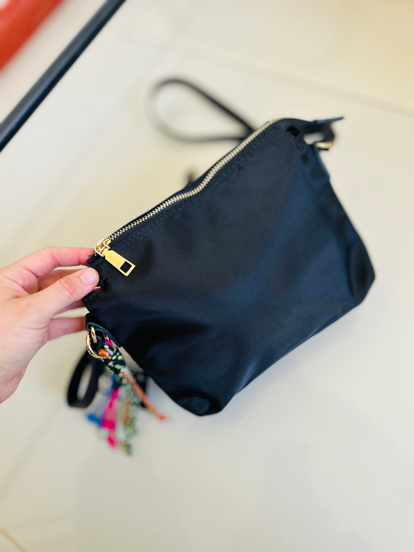 Cartera + llavero trendy Indian con etiqueta