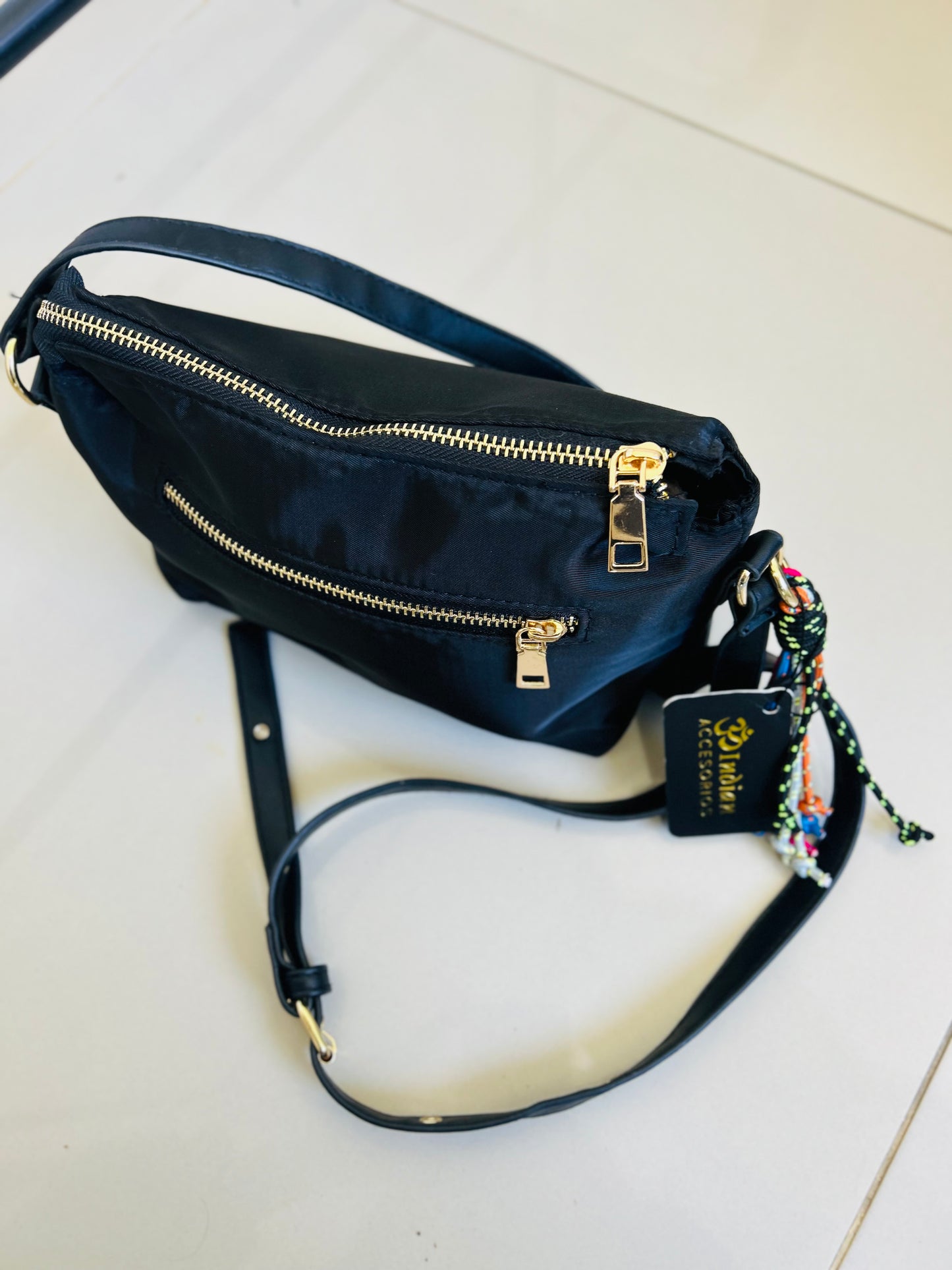 Cartera + llavero trendy Indian con etiqueta