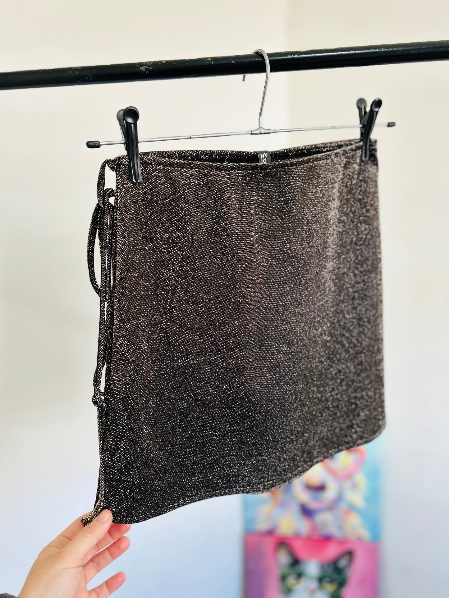 Falda lurex con etiqueta TXS/S