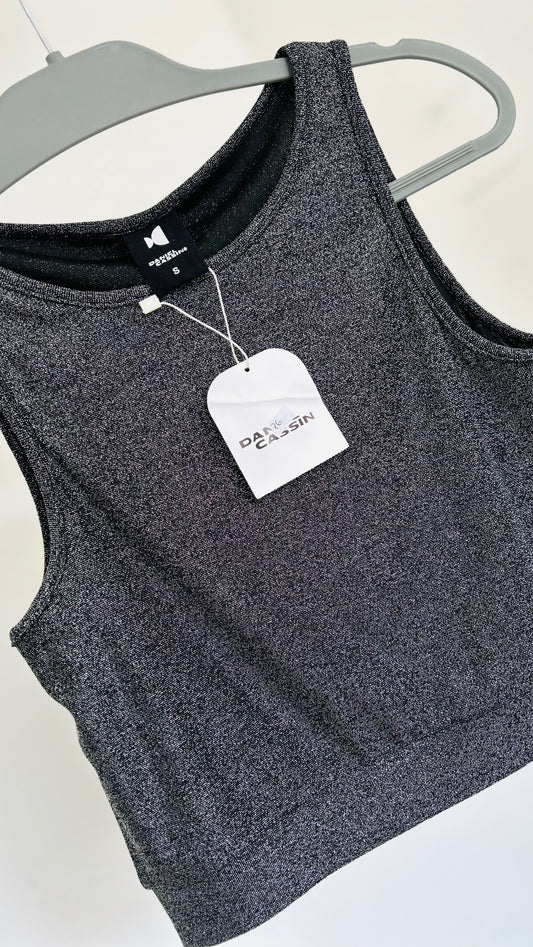 Top lurex Daniel Cassin con etiqueta TS/M