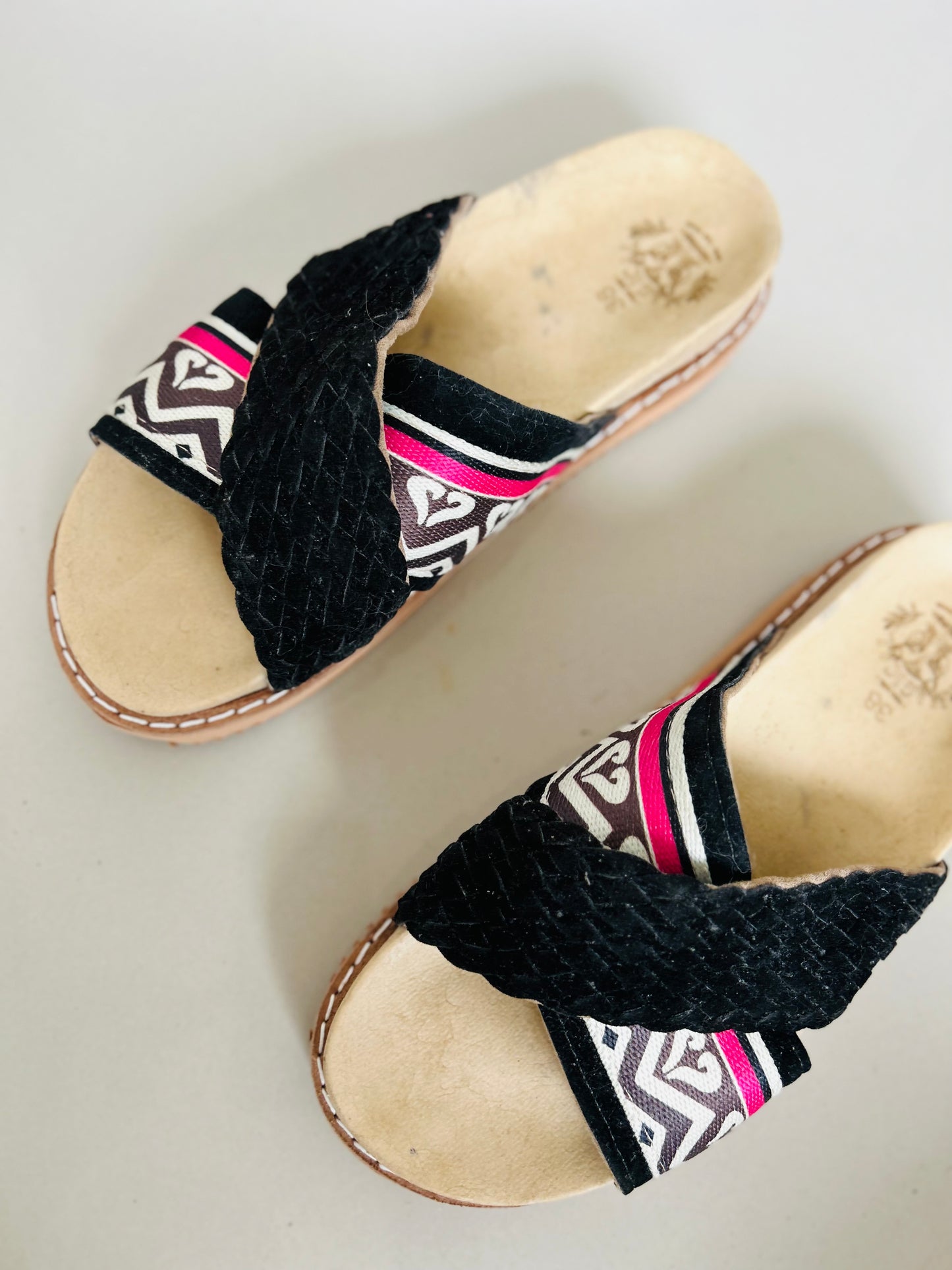 Sandalias ROCAS cuero T38 (24,5)