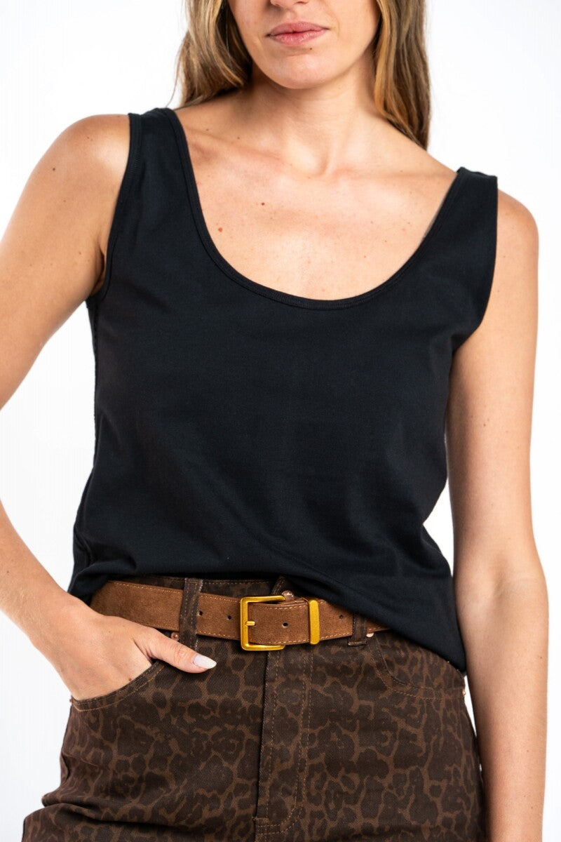 Musculosa Lemon 100% algodón peinado TM