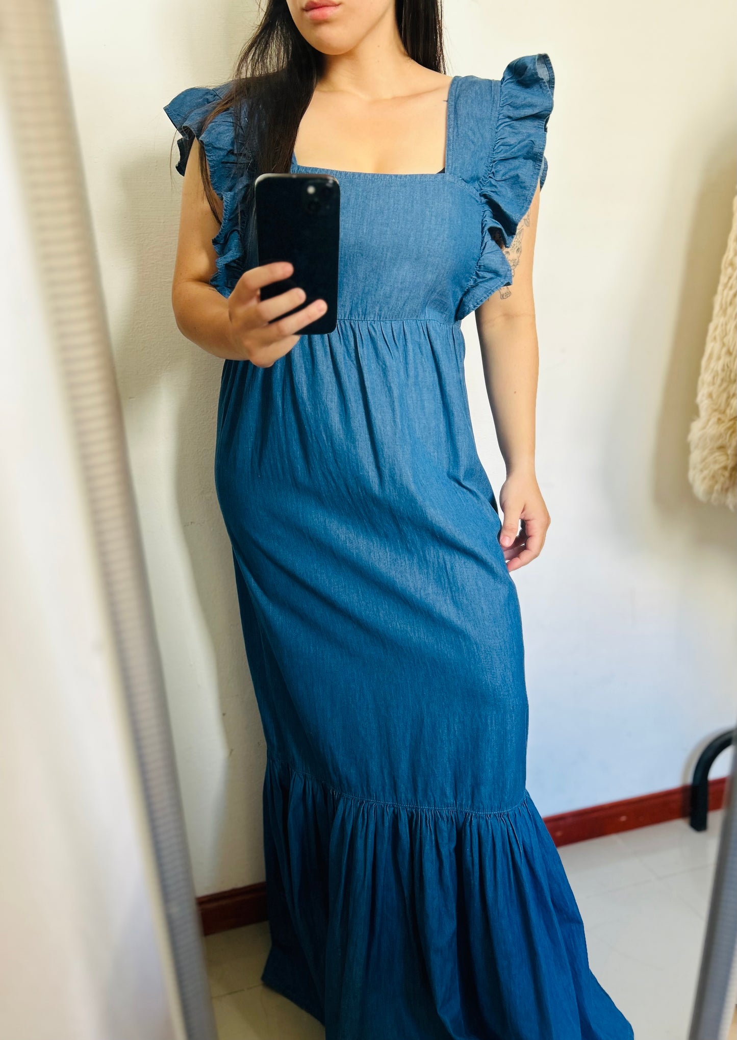 Vestido largo jean PRIMARK TS/M
