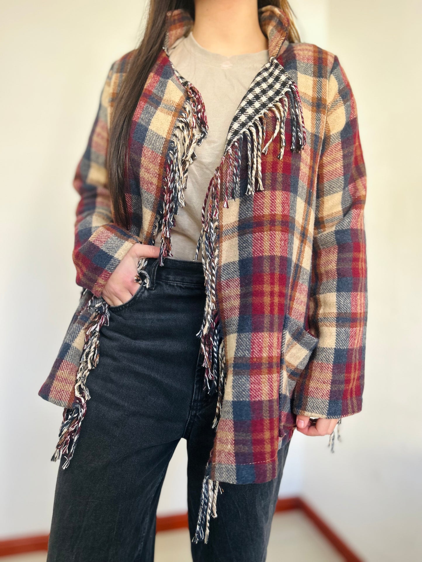 Saco abrigo EMMA algodón y lana 🇮🇹 talla única