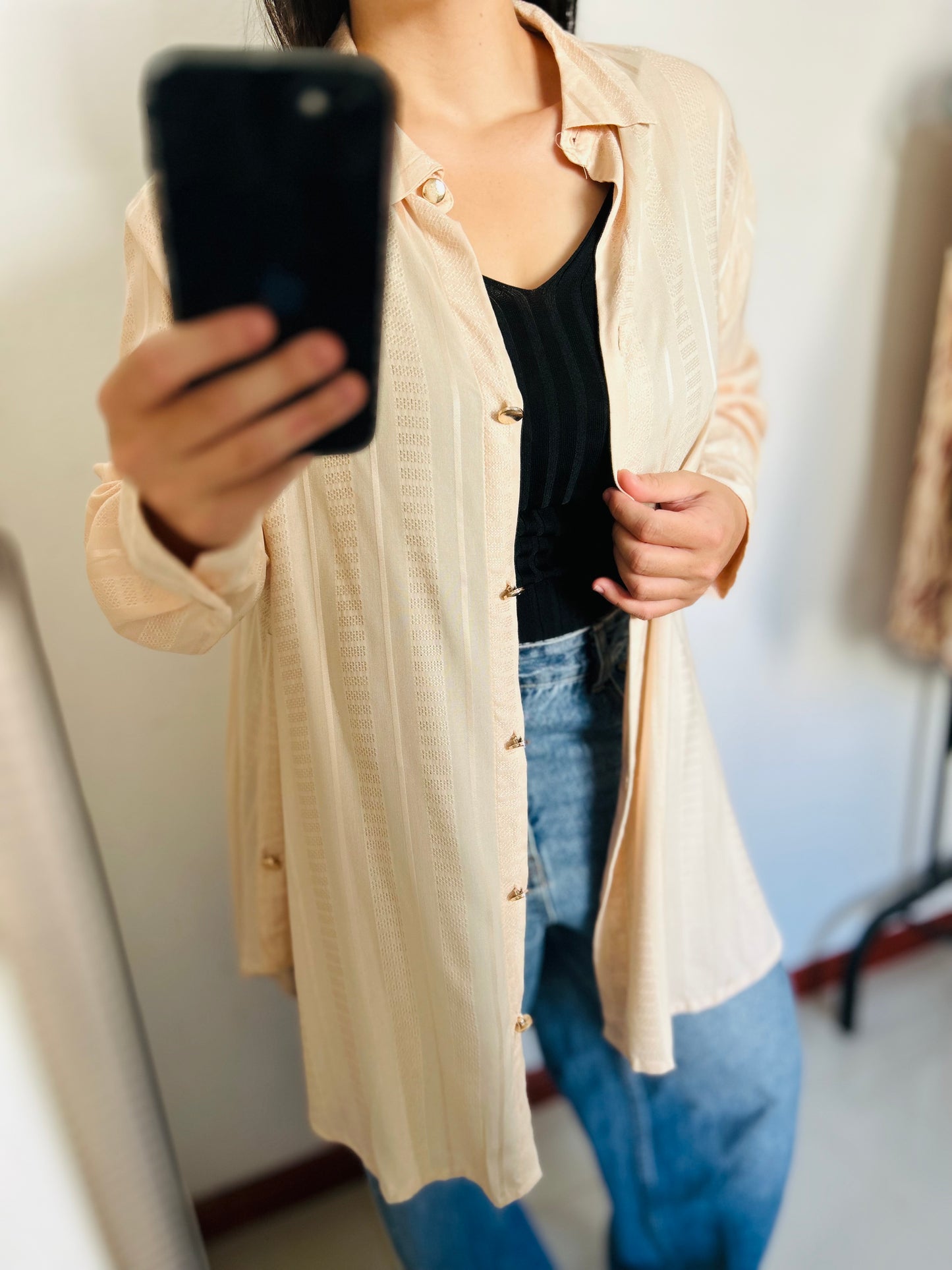 Camisa larga oversize TM/L