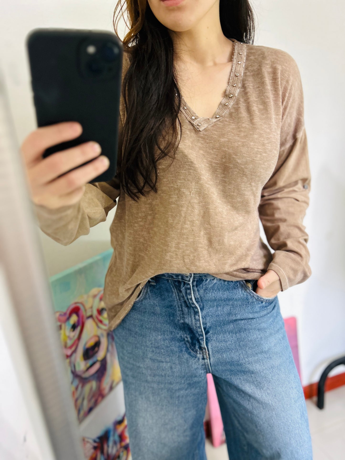 Blusa manga larga NEW COLLECTION ITALY TL