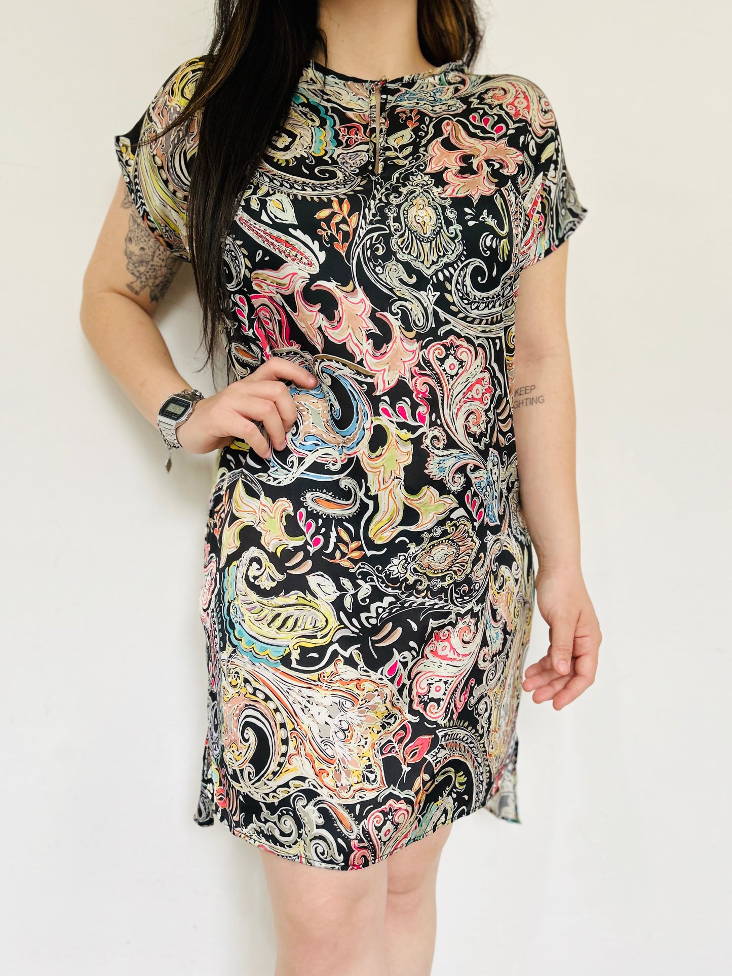 Vestido satinado ZARA TM