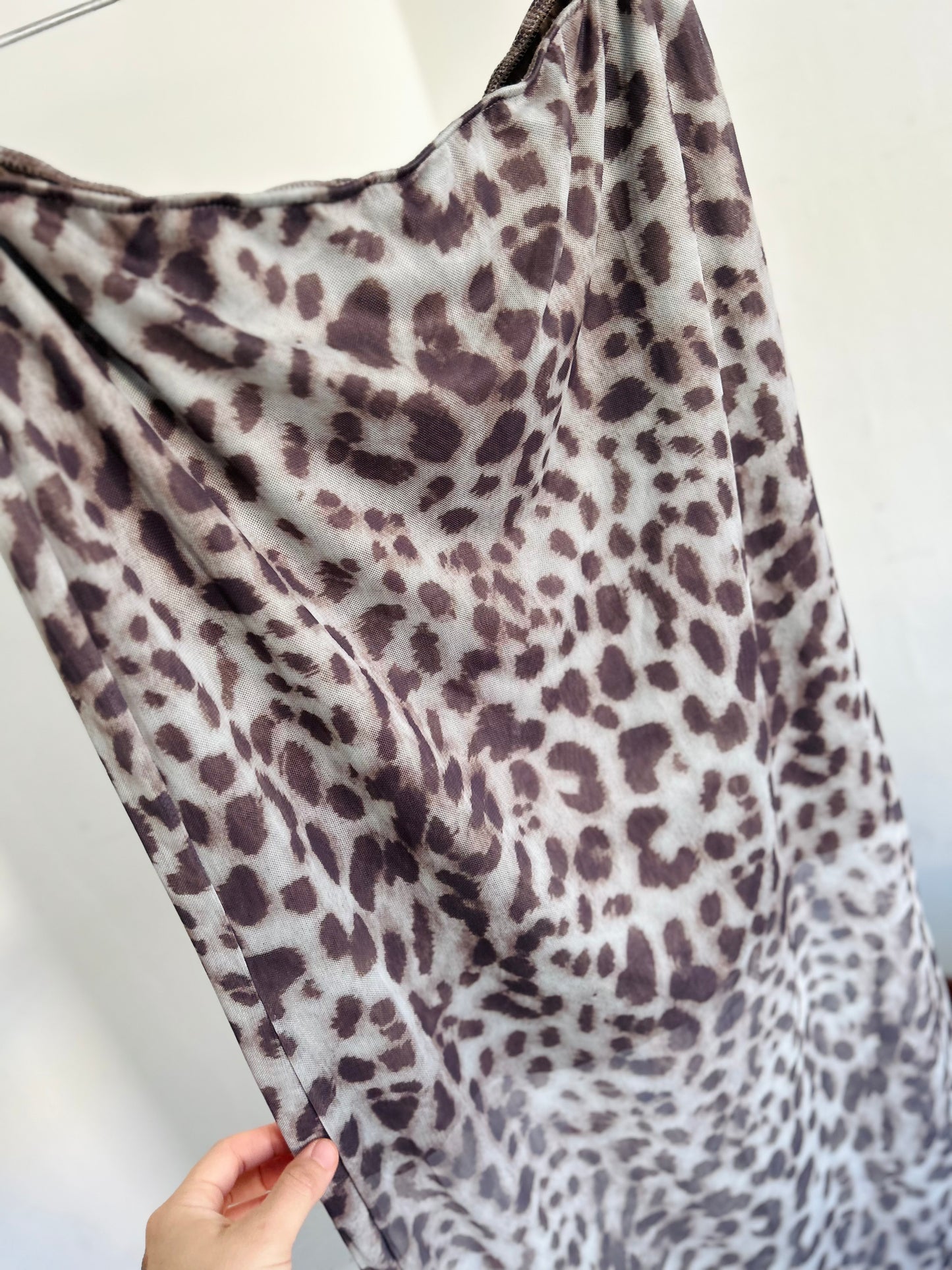 Falda midi estampada tul TL