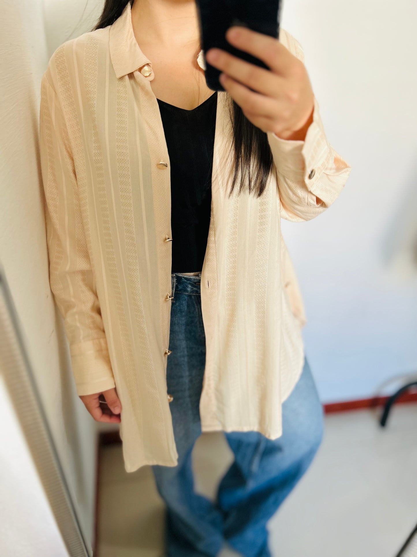 Camisa larga oversize TM/L