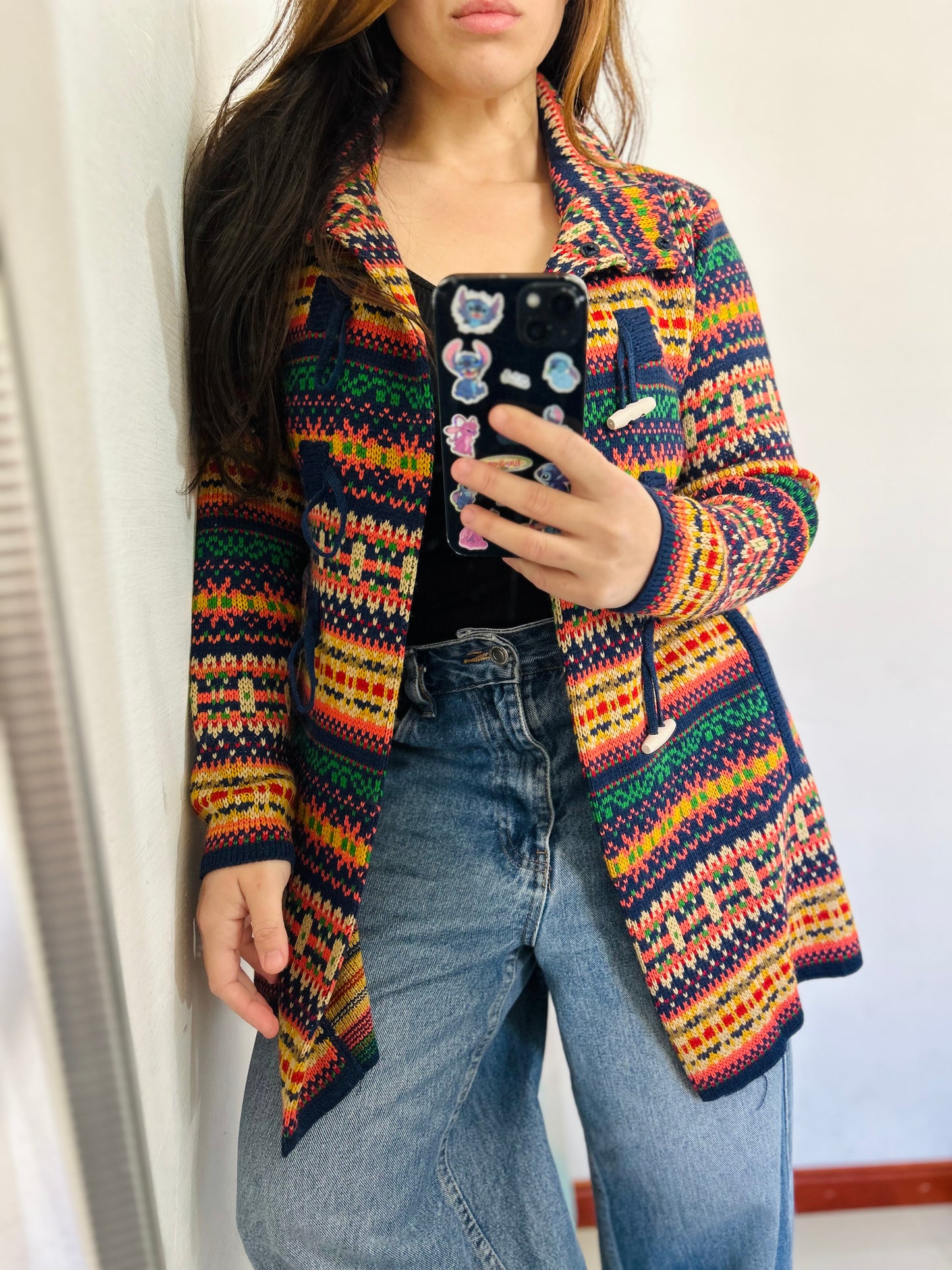Saco tejido largo vintage TM