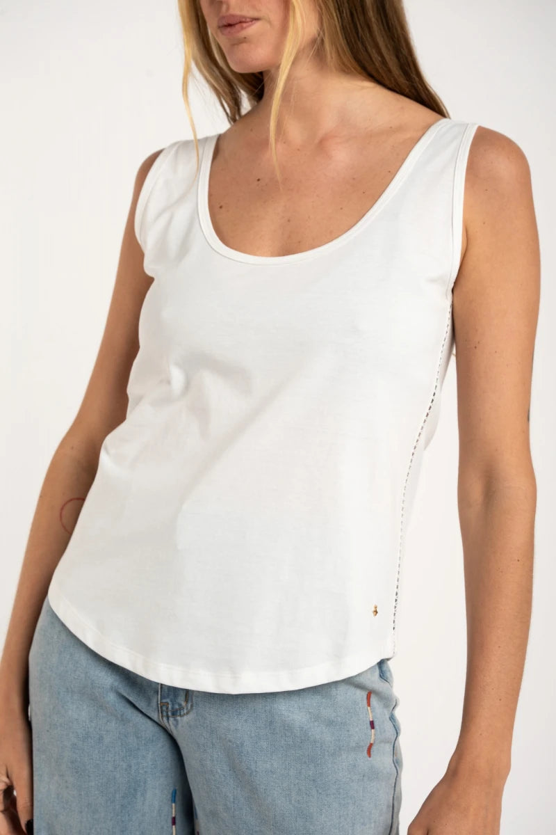 Musculosa Lemon 100% algodón peinado TM
