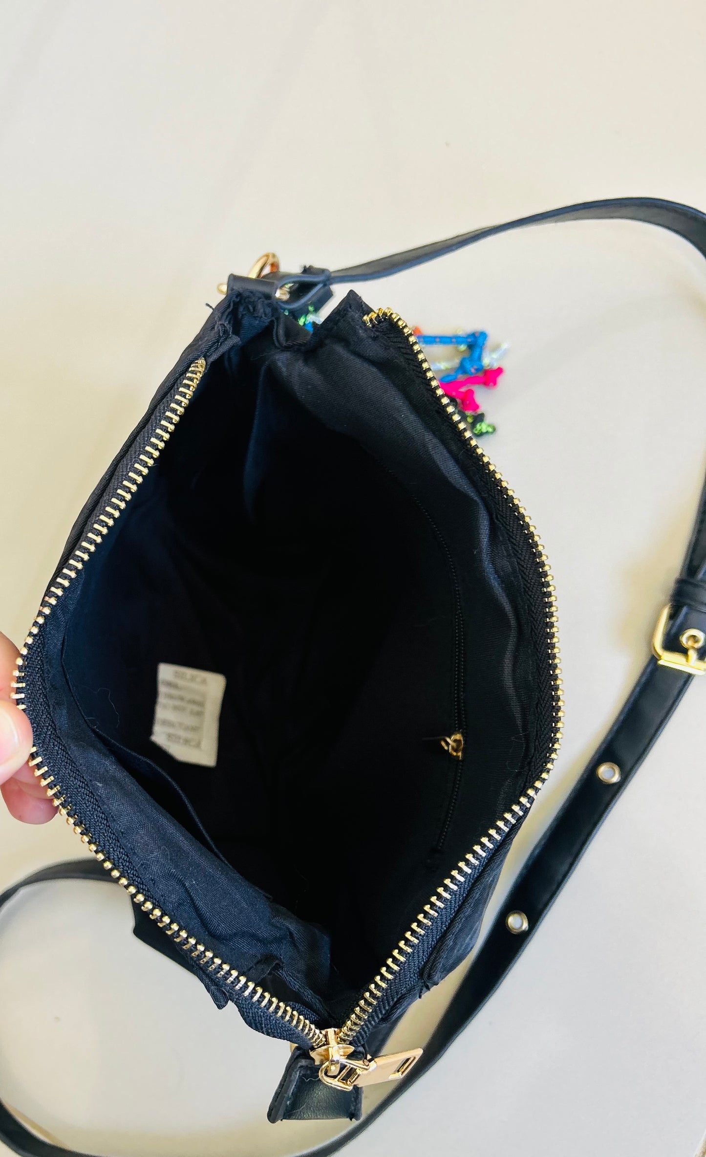 Cartera + llavero trendy Indian con etiqueta