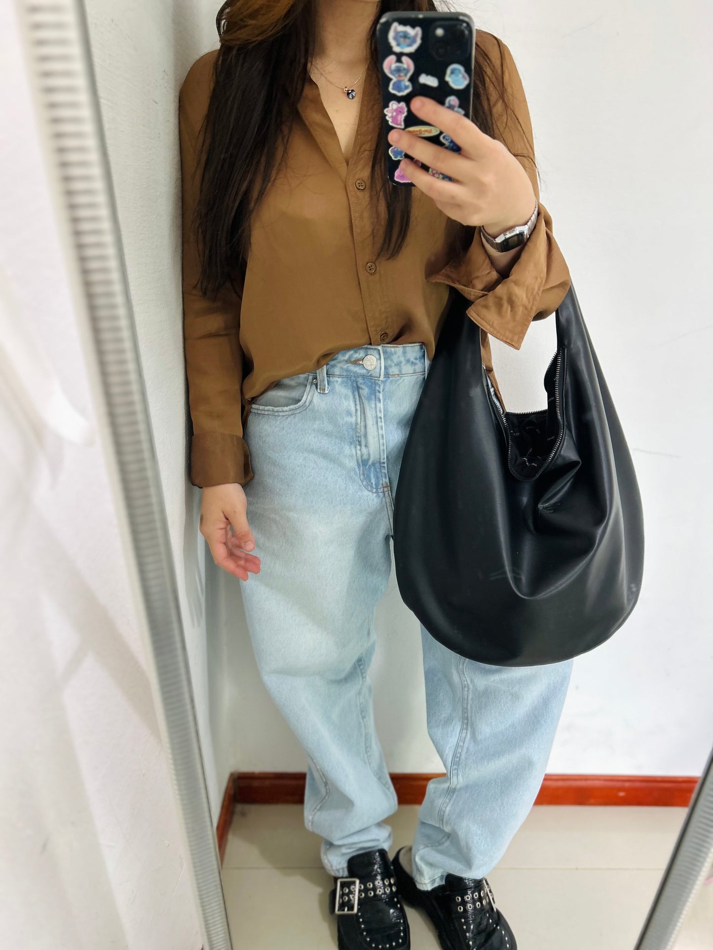 Camisa satinada nueva ZARA TM/L