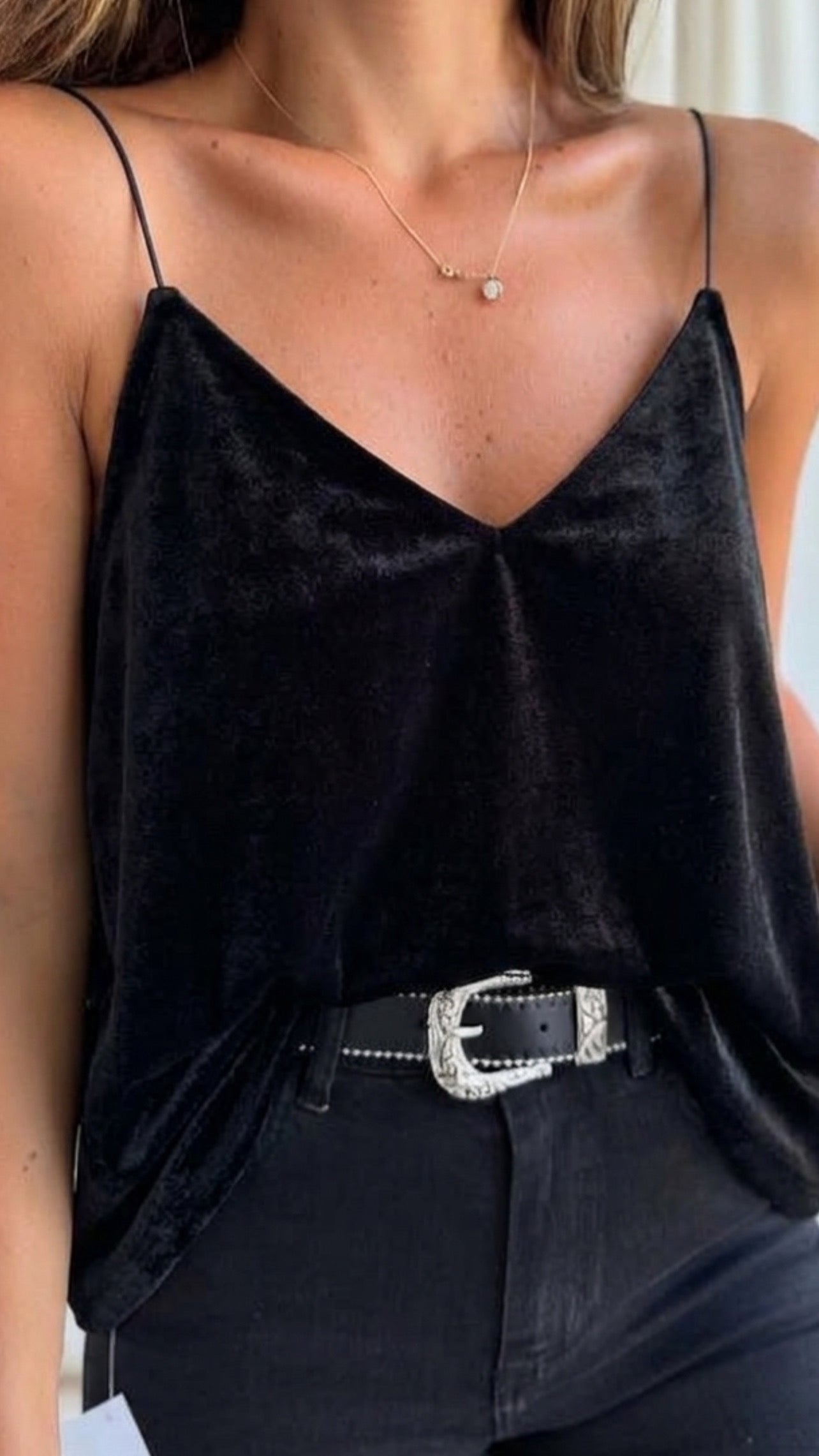 Musculosa terciopelo TS