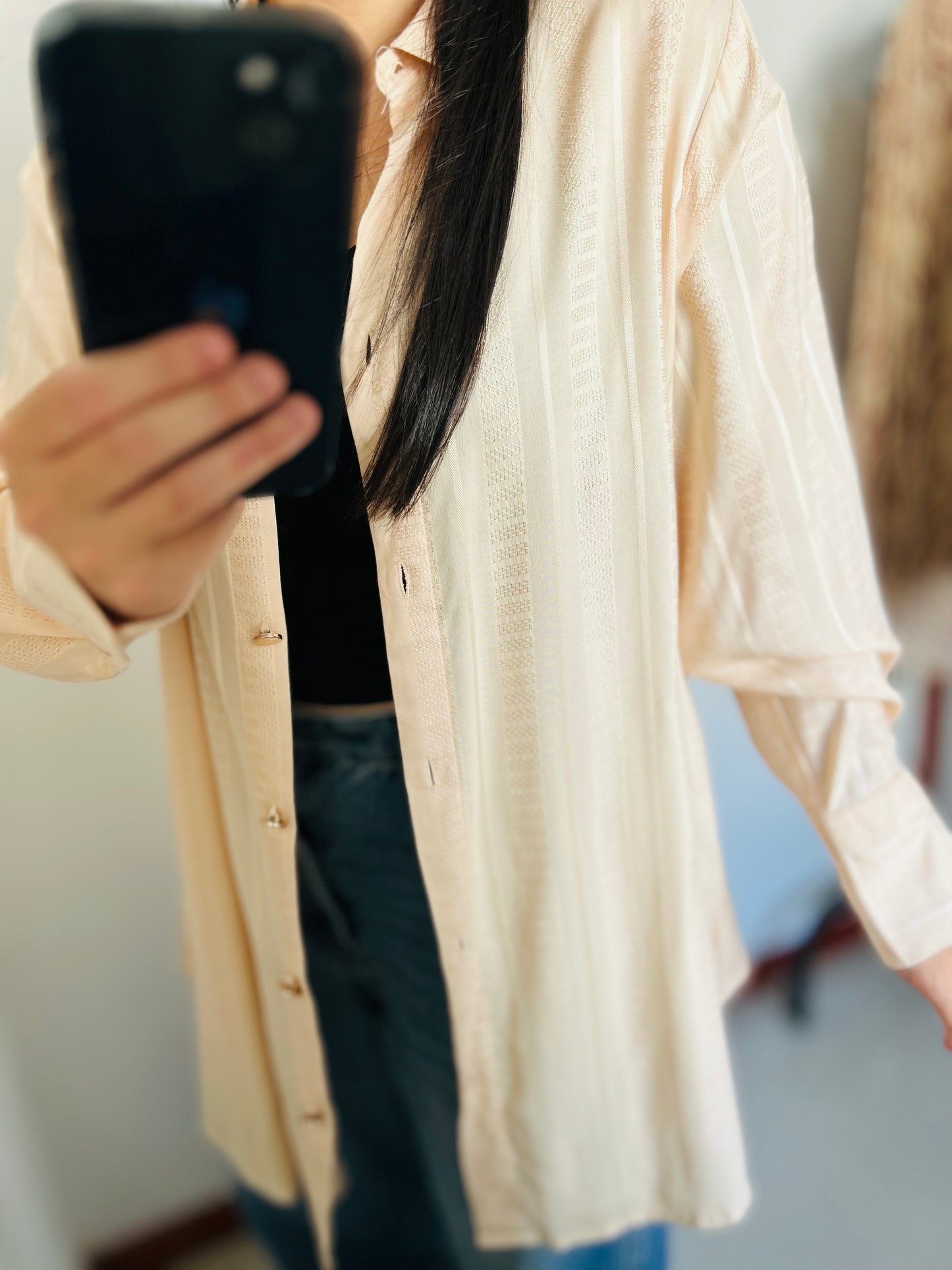Camisa larga oversize TM/L