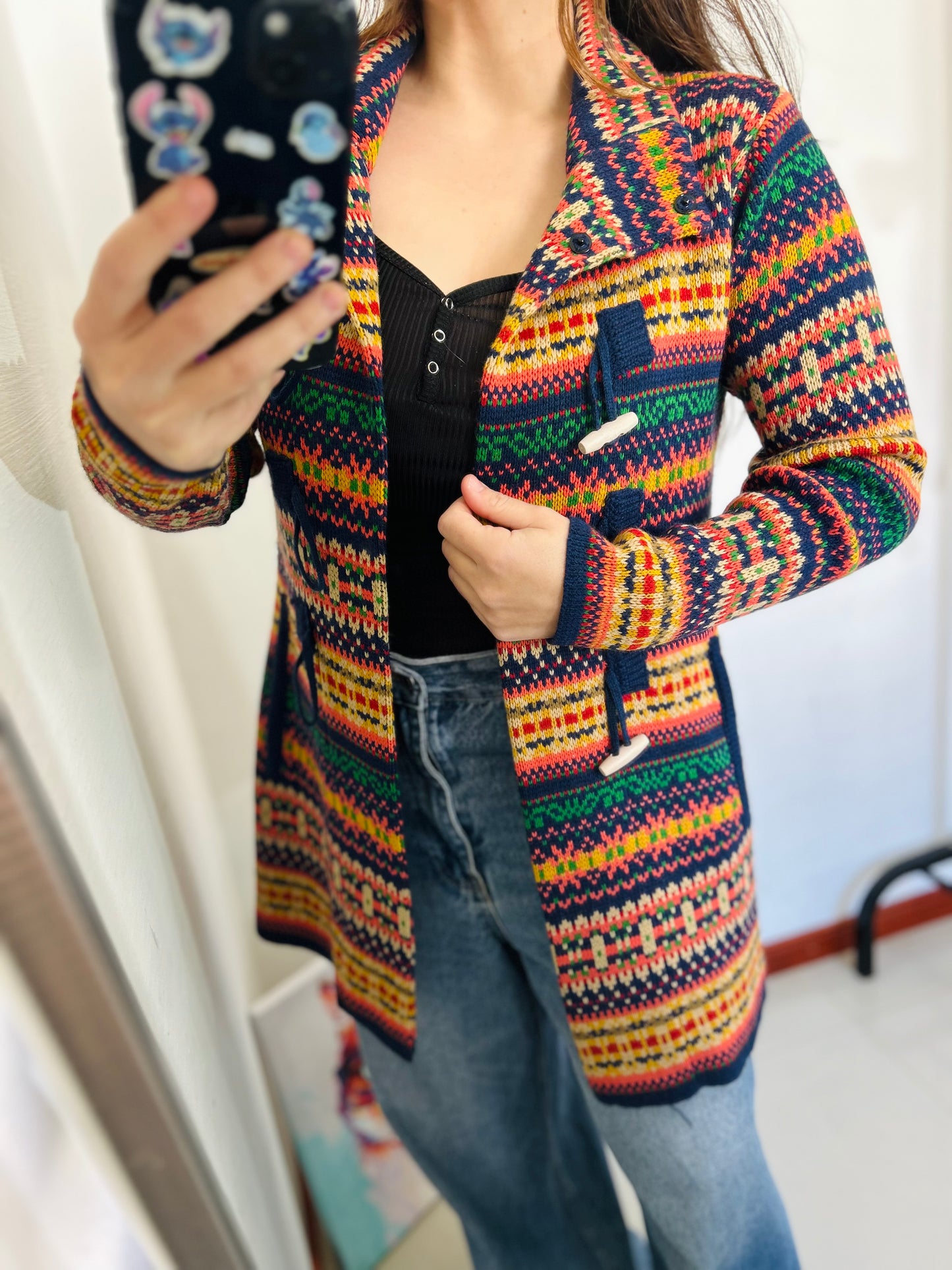 Saco tejido largo vintage TM
