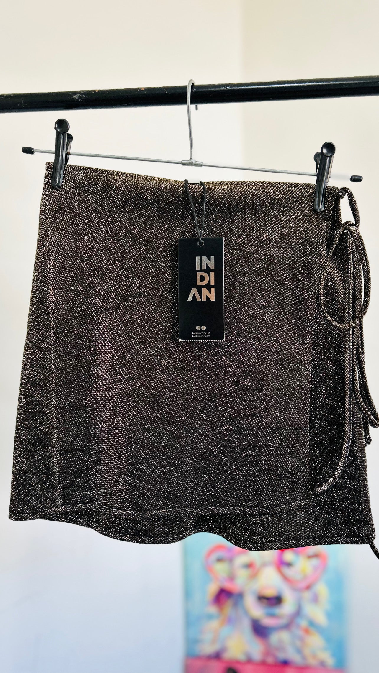 Falda lurex con etiqueta TXS/S