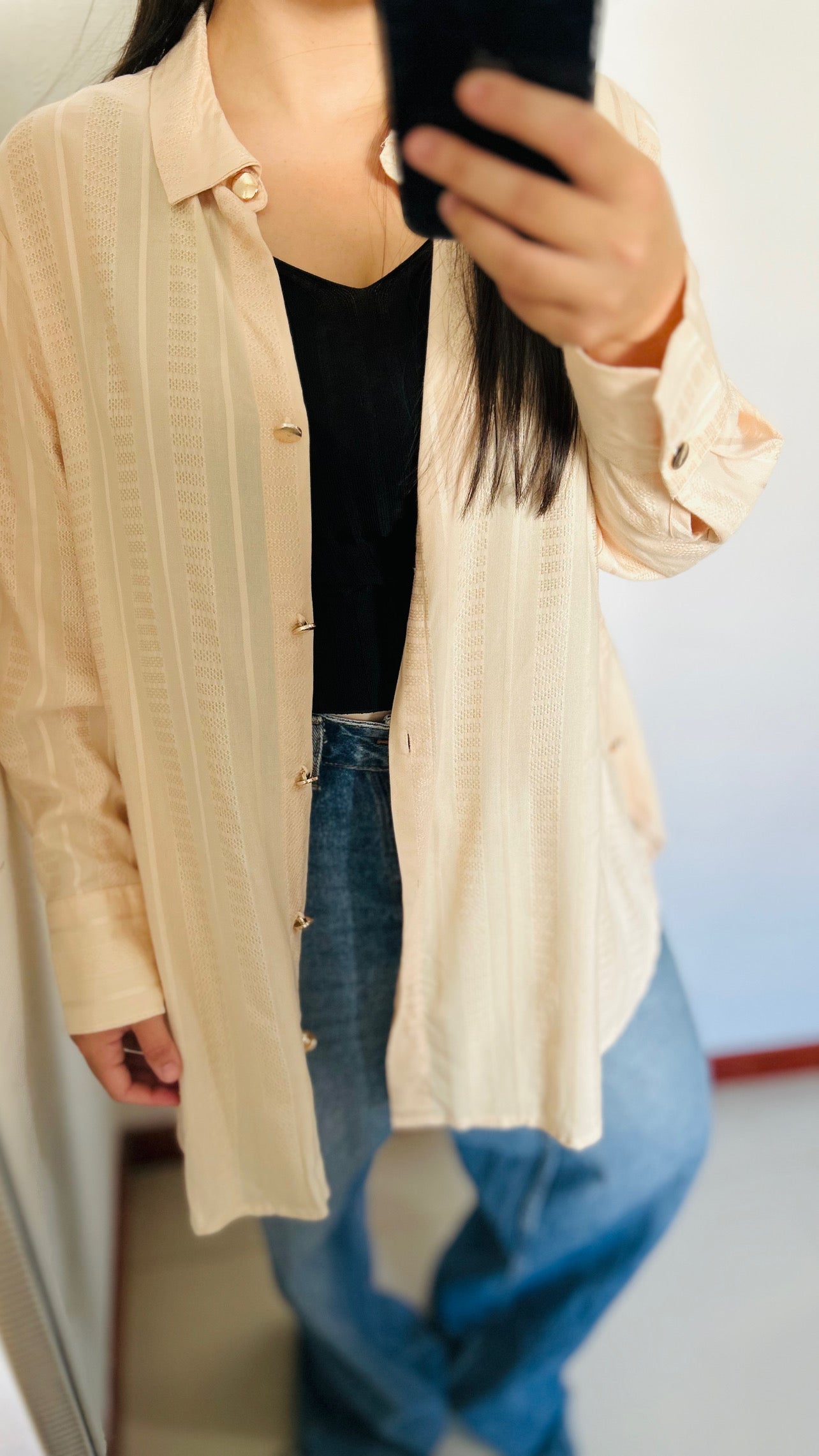 Camisa larga oversize TM/L