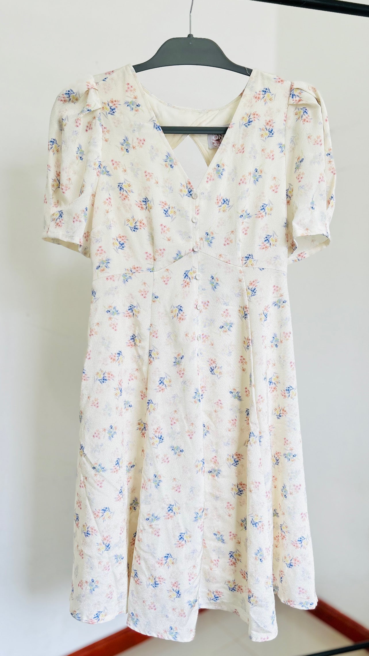 Vestido midi estampado con etiqueta NEW TS/SM