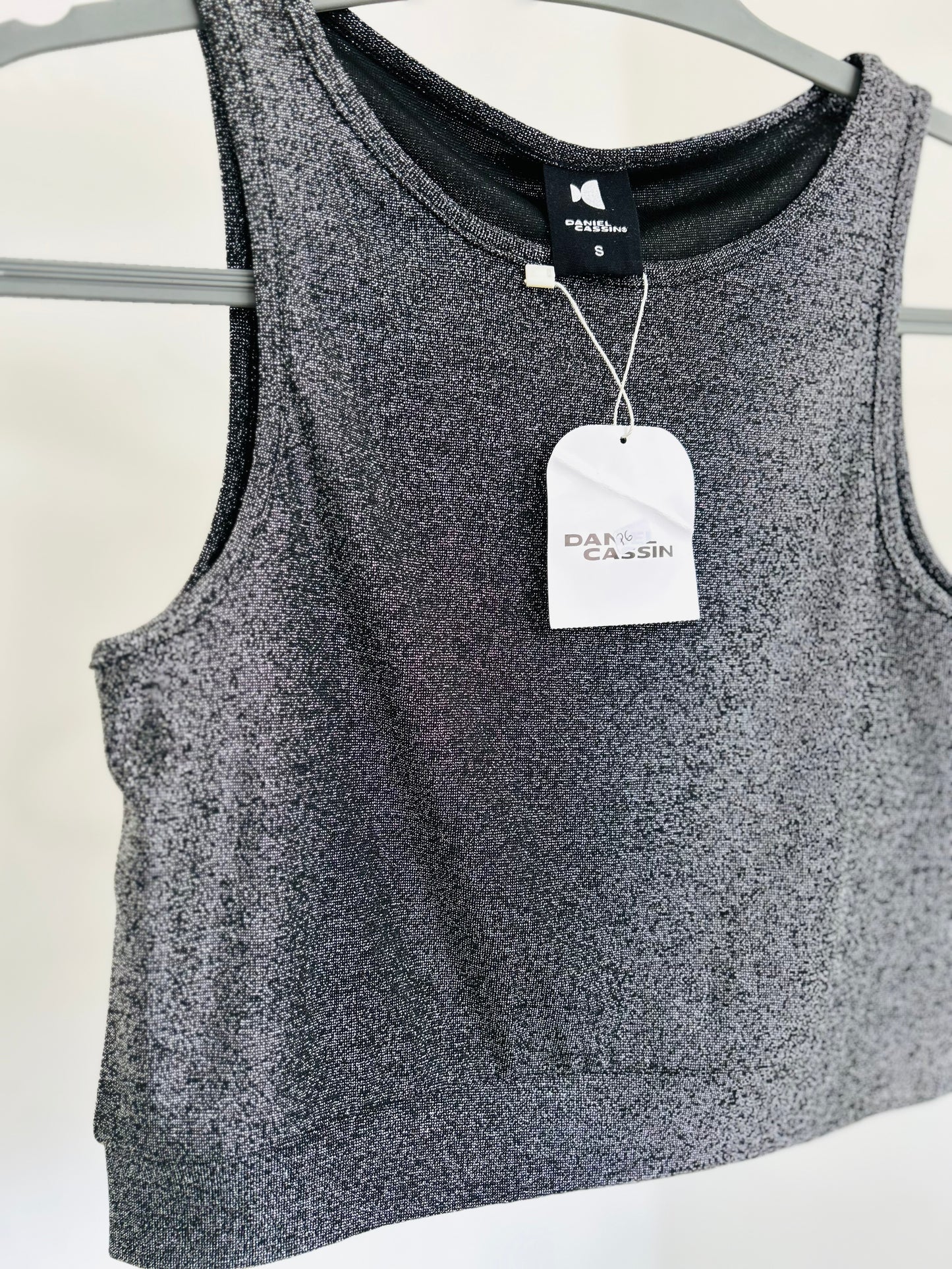 Top lurex Daniel Cassin con etiqueta TS/M