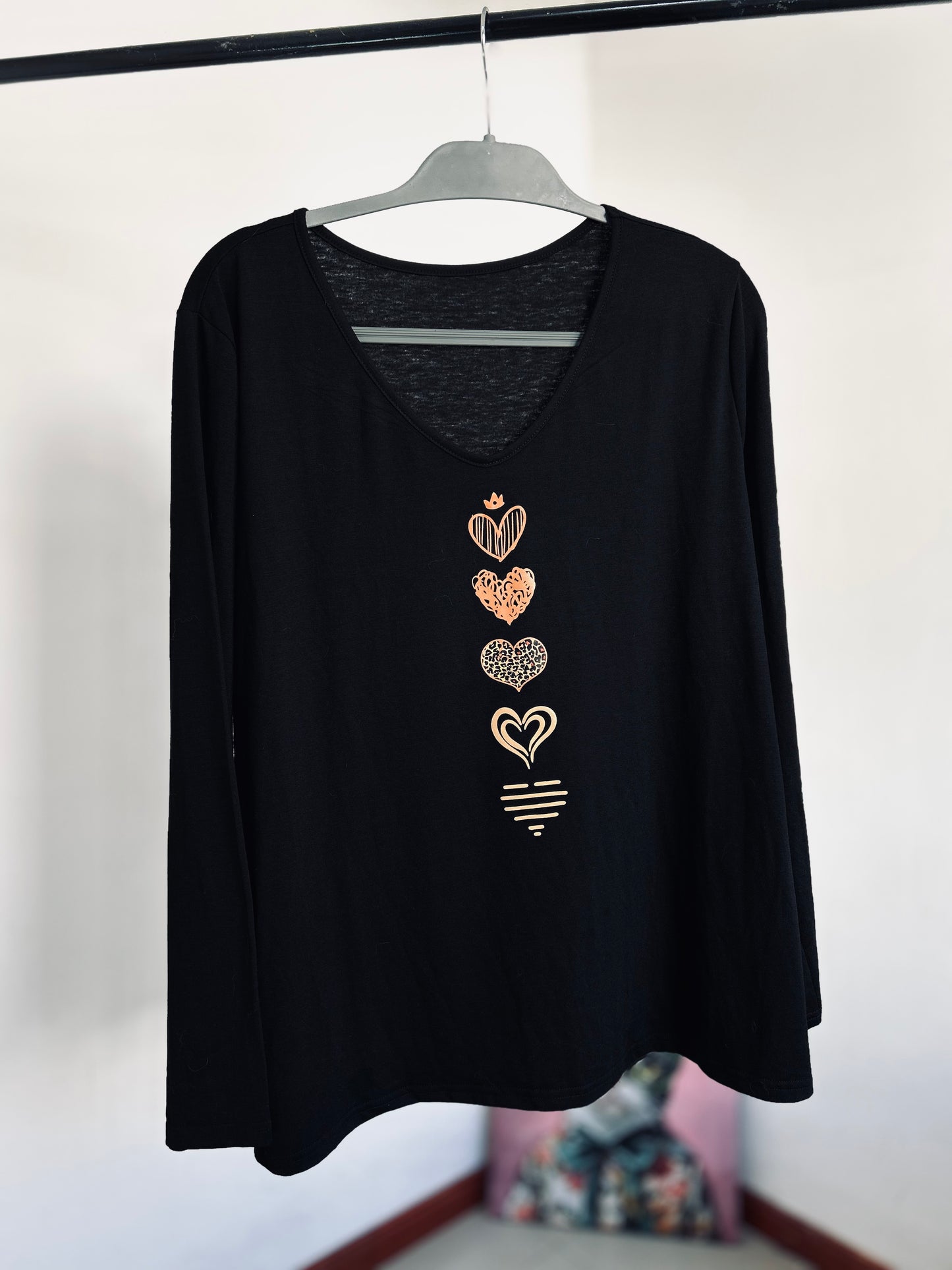 Blusa negra nueva TL/XL