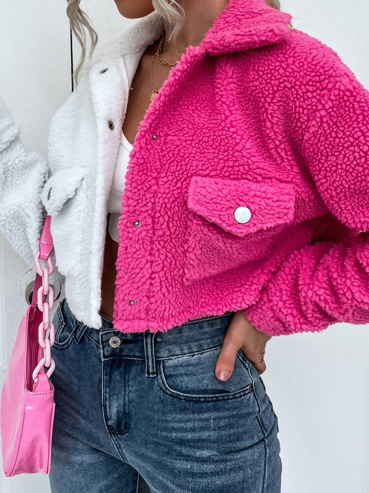 Chaqueta teddy corta SHEIN TM
