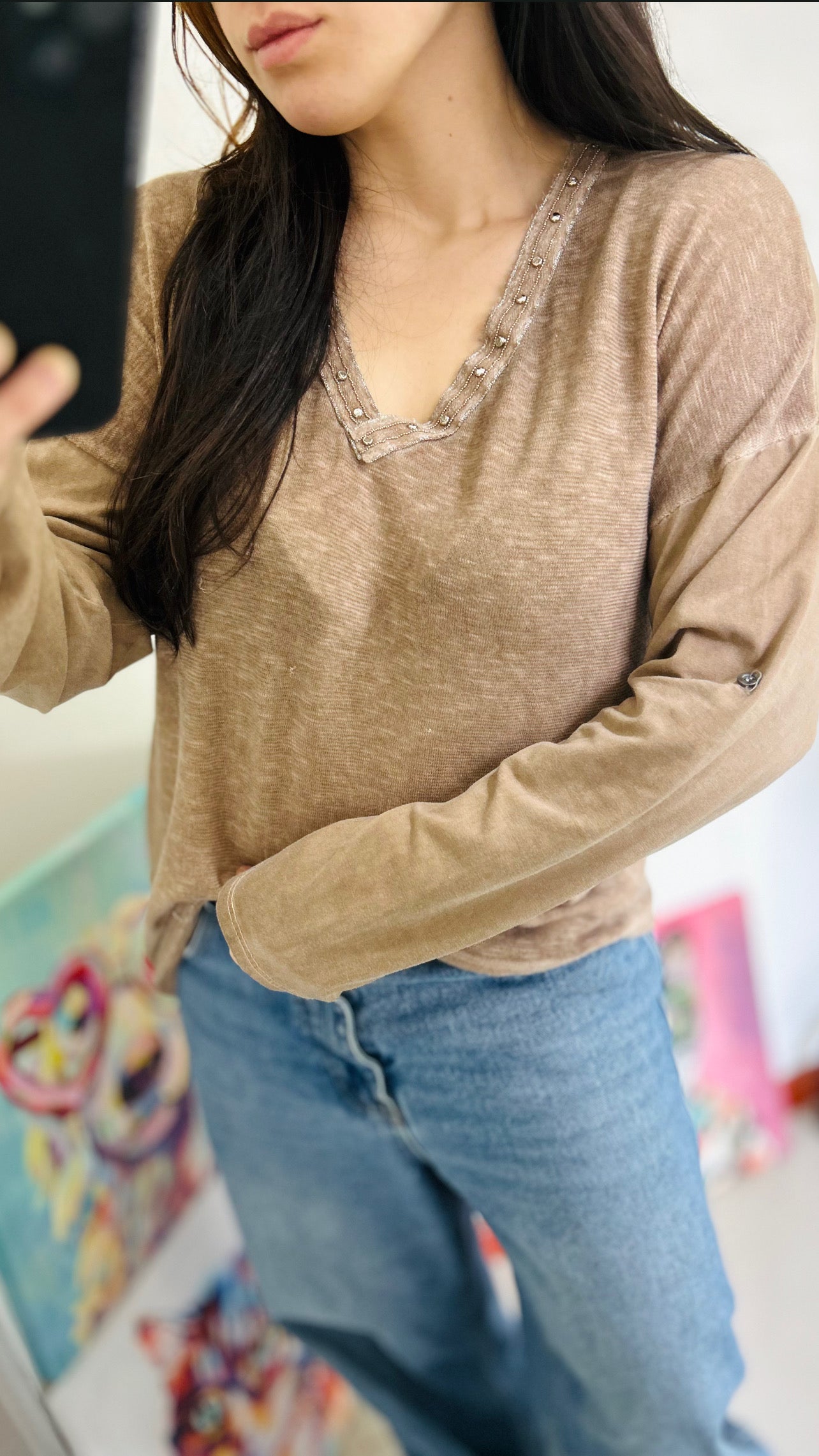 Blusa manga larga NEW COLLECTION ITALY TL