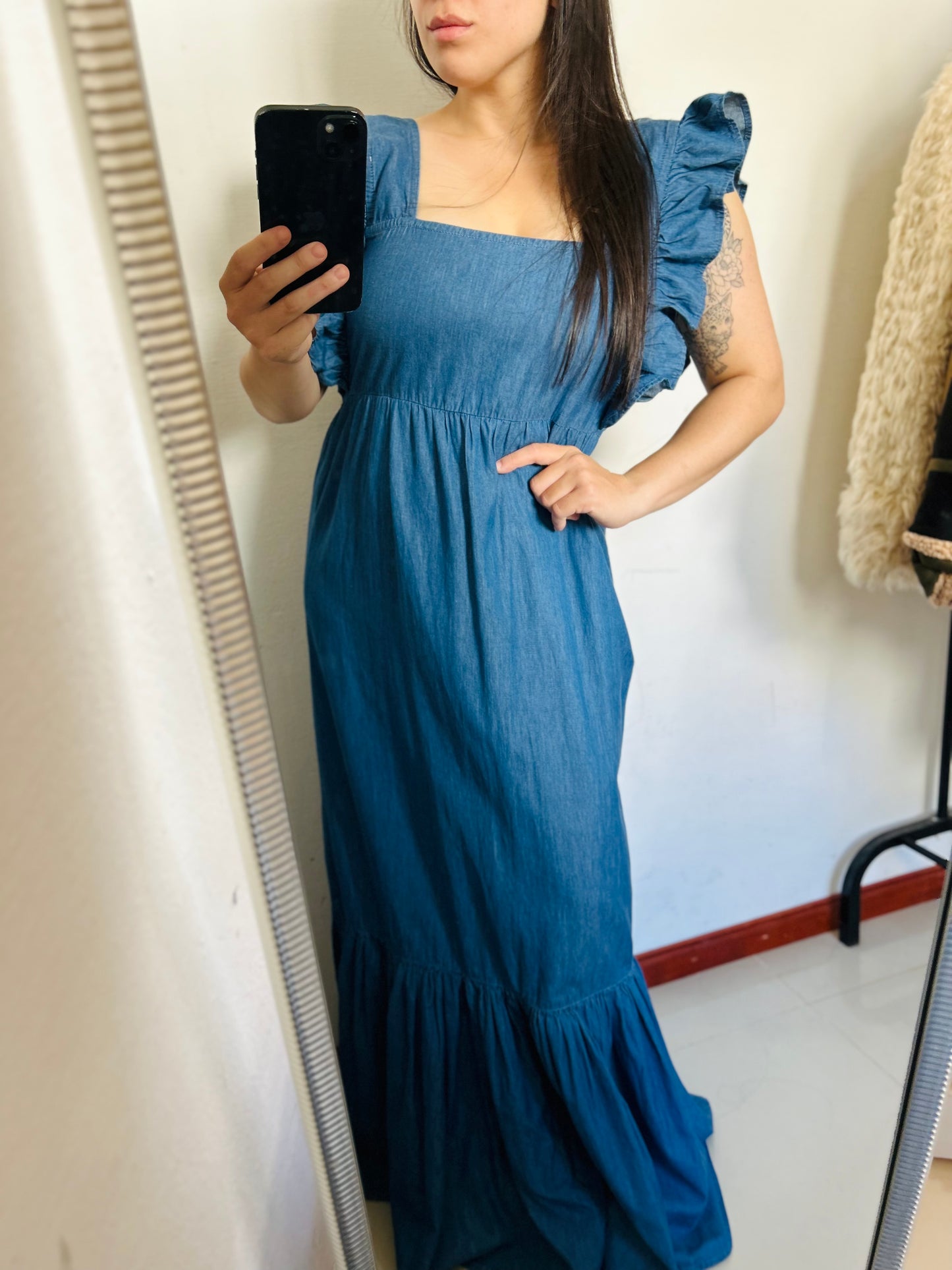 Vestido largo jean PRIMARK TS/M