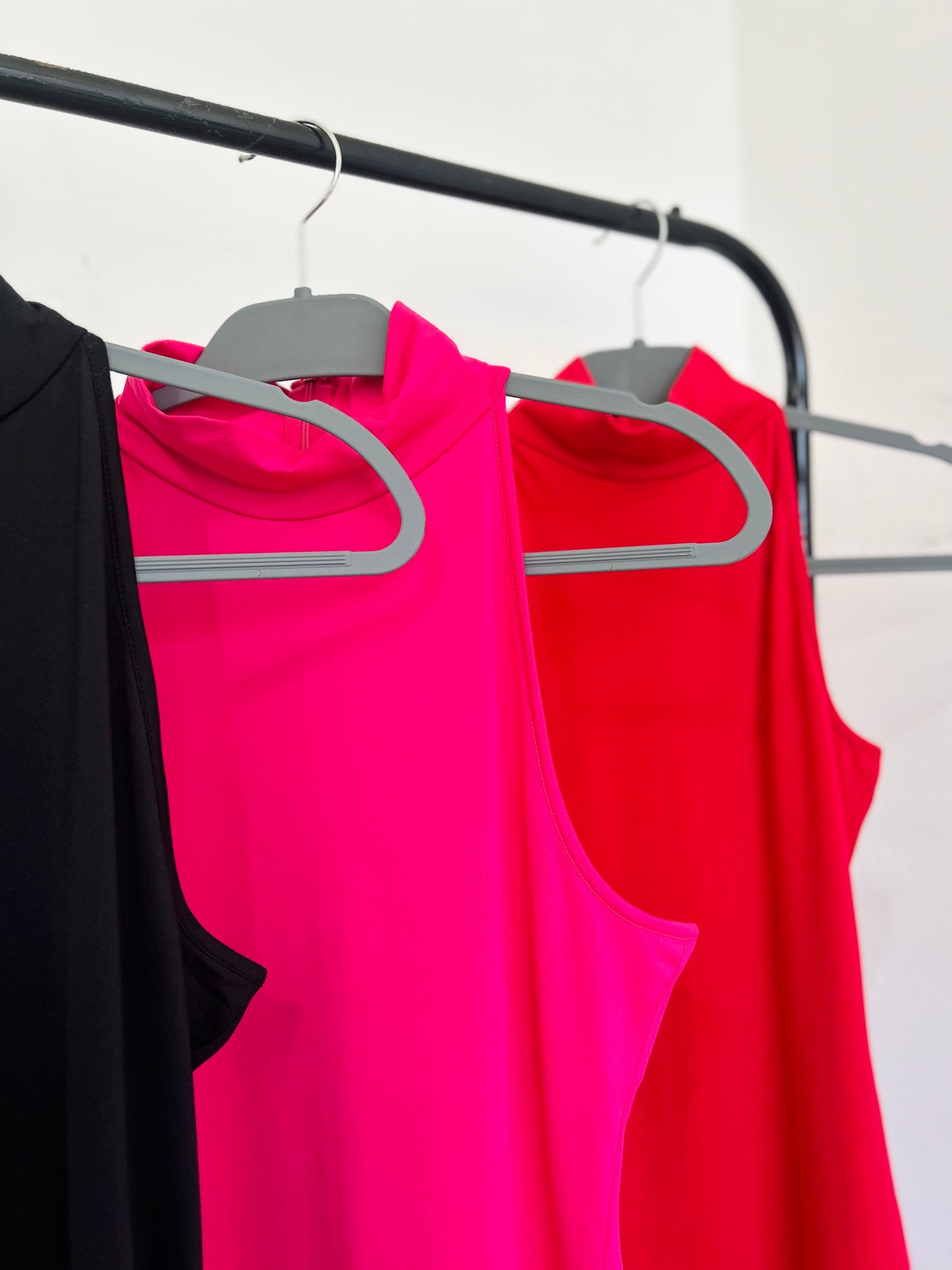 Vestido cuello halter ROJO TM