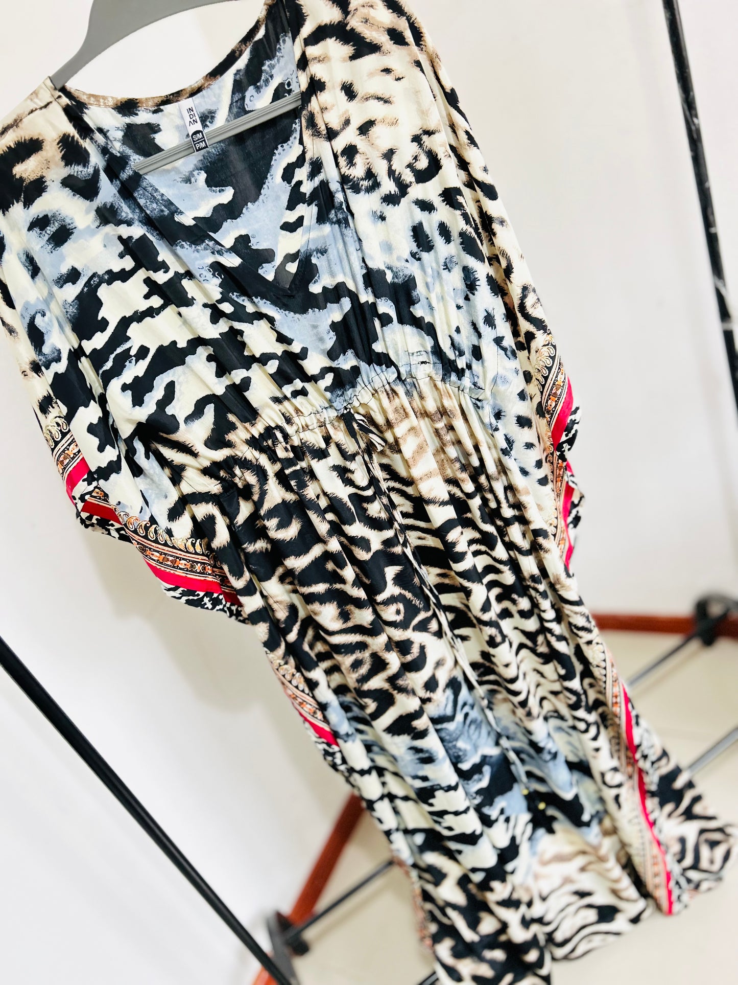 Túnica estampada larga
