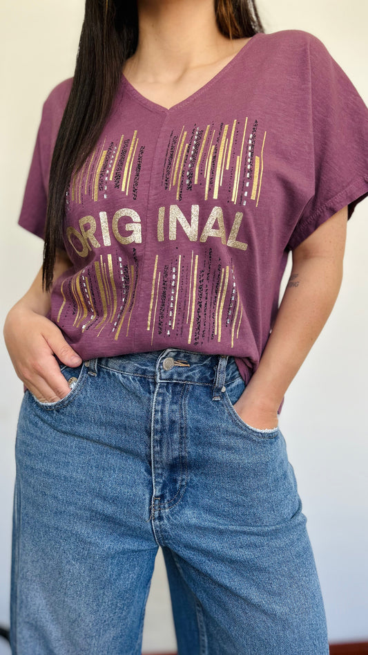 Blusa Made In Italy con etiqueta talla única 100% algodón