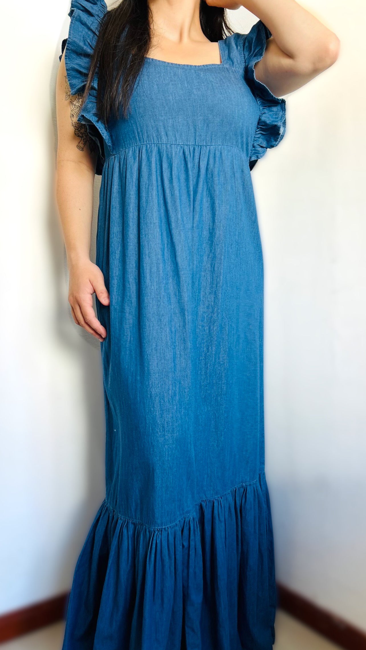Vestido largo jean PRIMARK TS/M