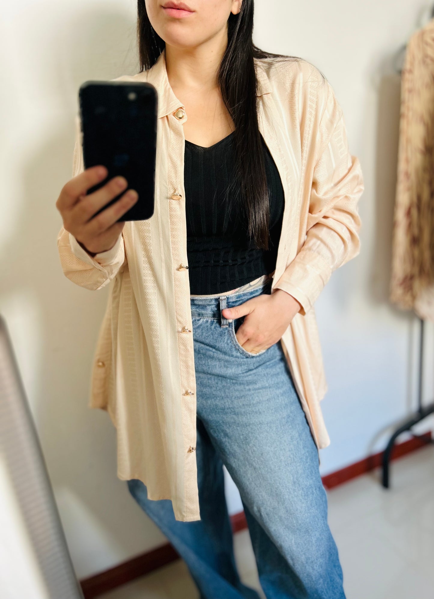 Camisa larga oversize TM/L