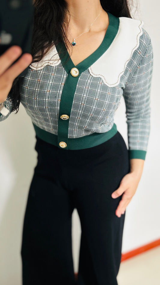 Blusa de punto con etiqueta TS/SM
