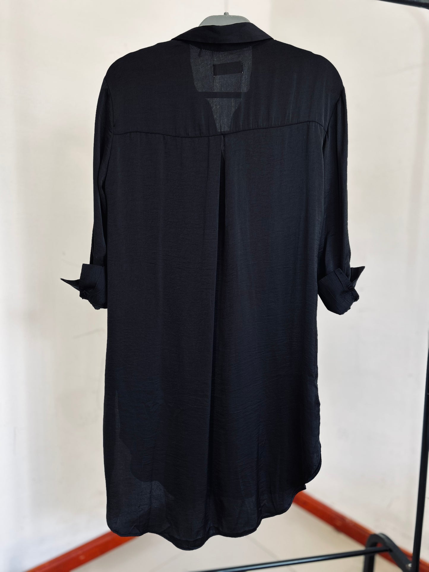 Camisa larga satinada Indian TS
