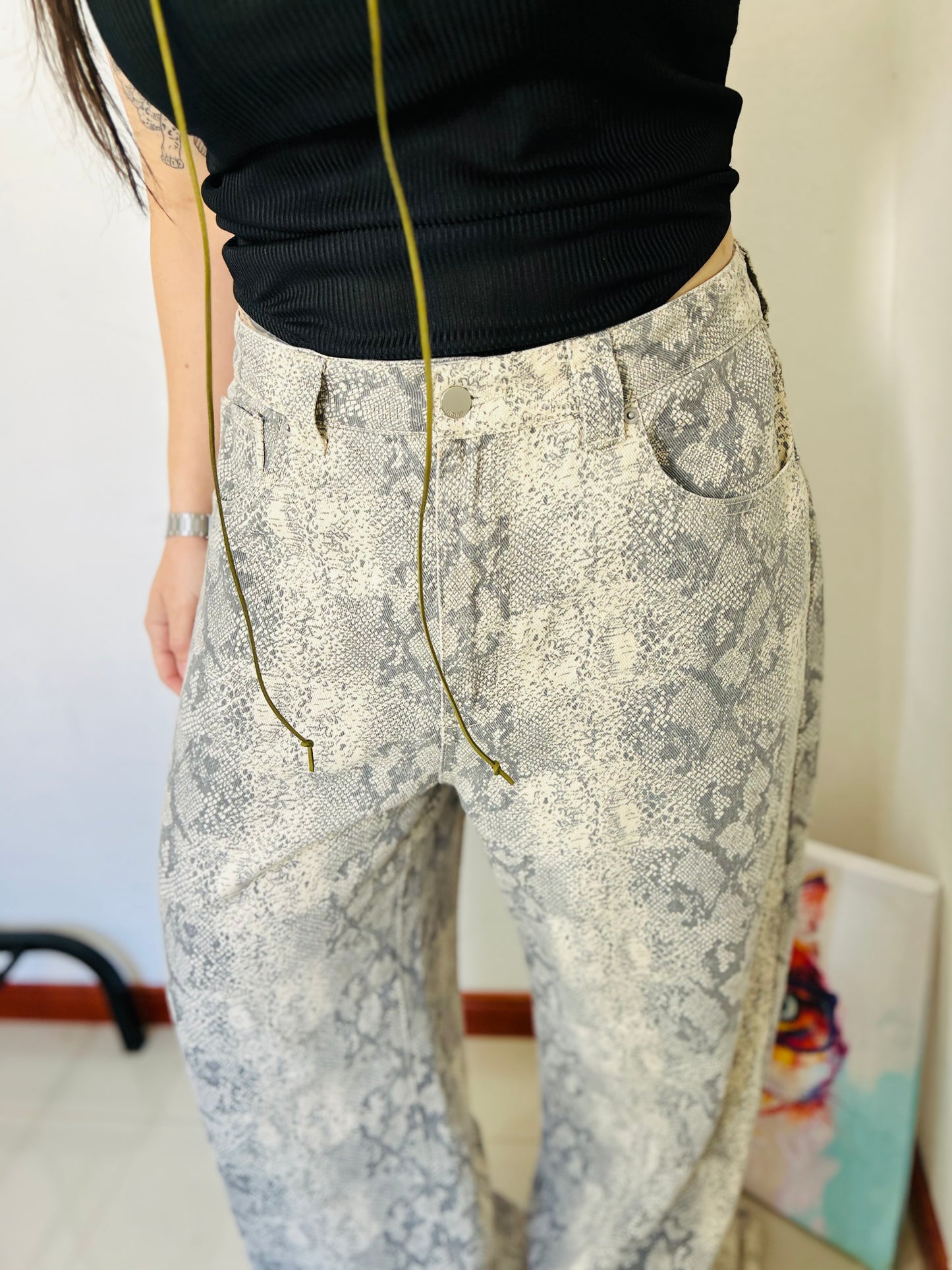 Jean snake Indian T42/44