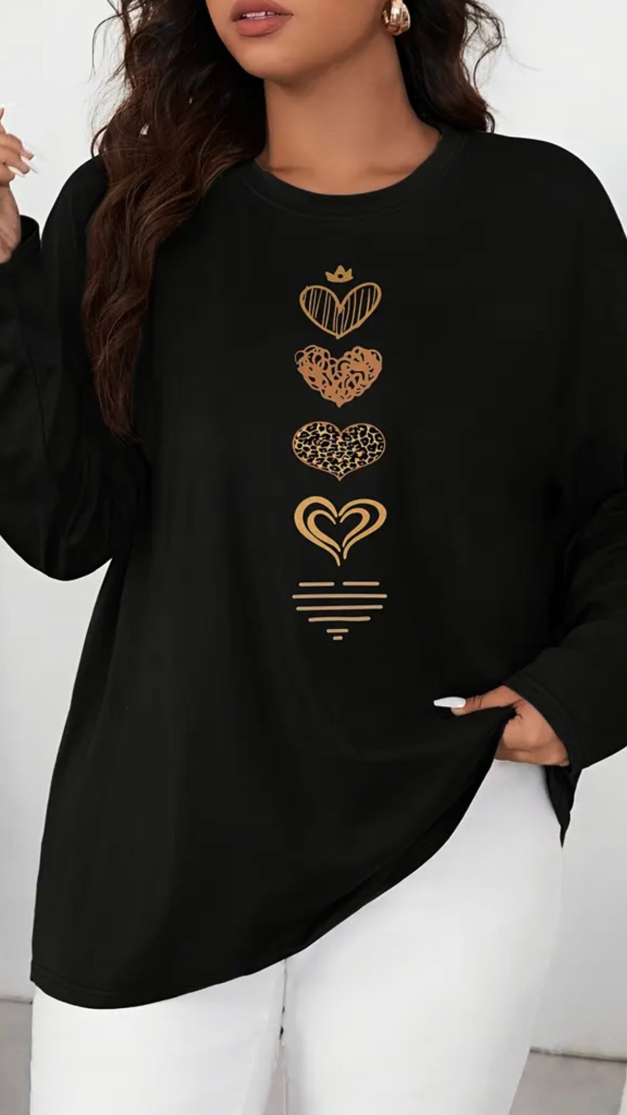 Blusa negra nueva TL/XL