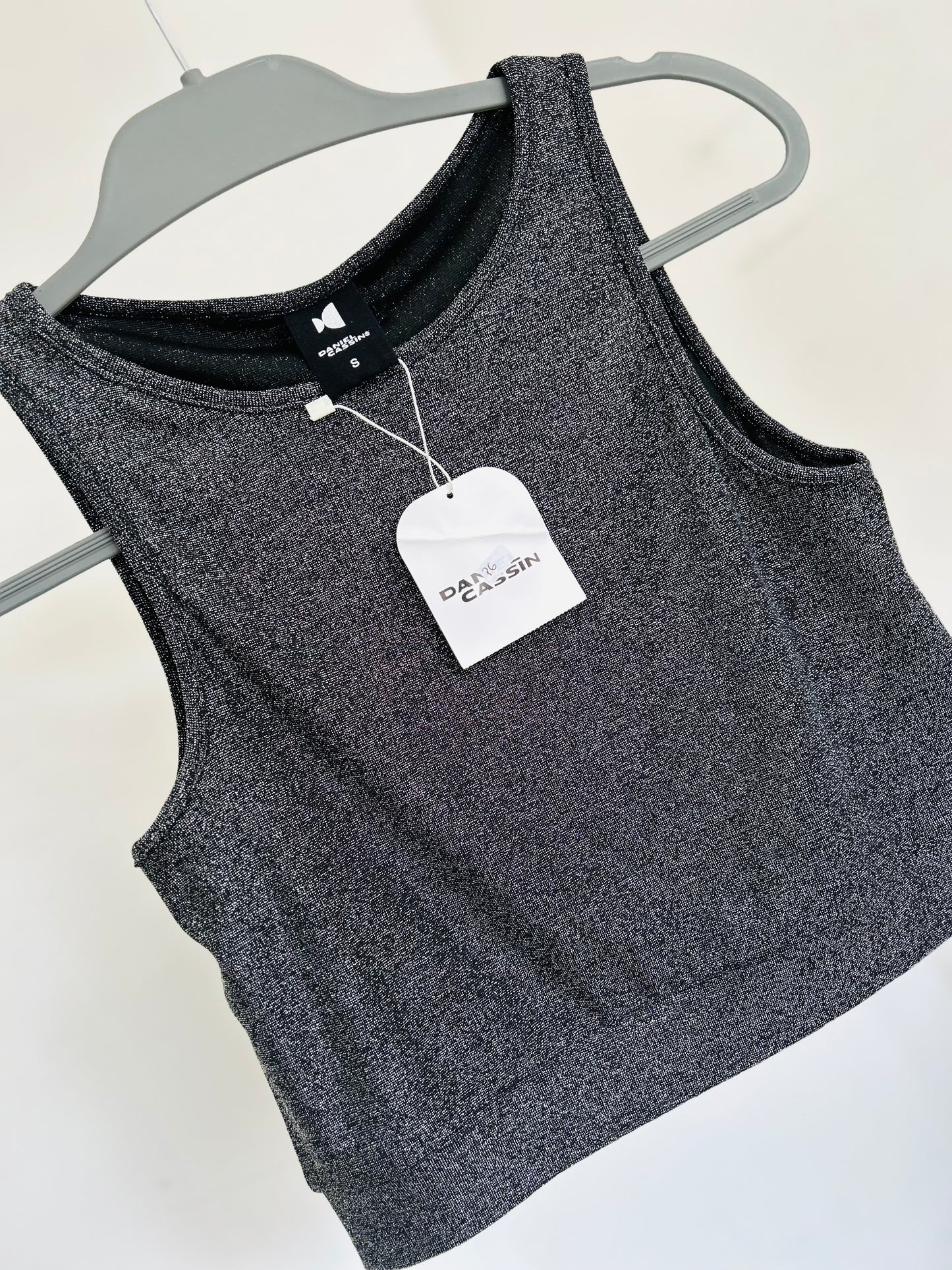 Top lurex Daniel Cassin con etiqueta TS/M