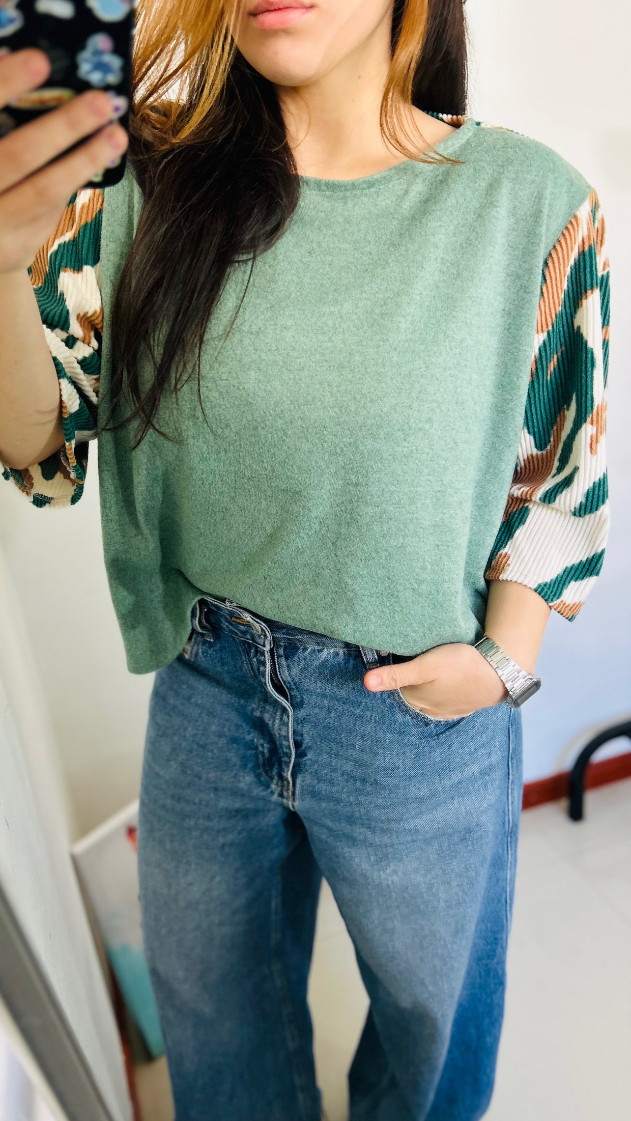 Blusa en lanilla TM