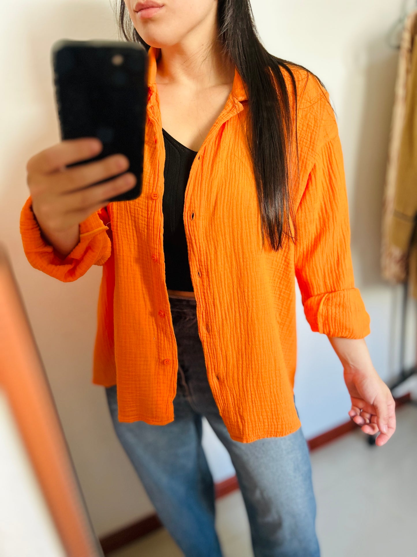 Camisa LA QUIA con rayón TM