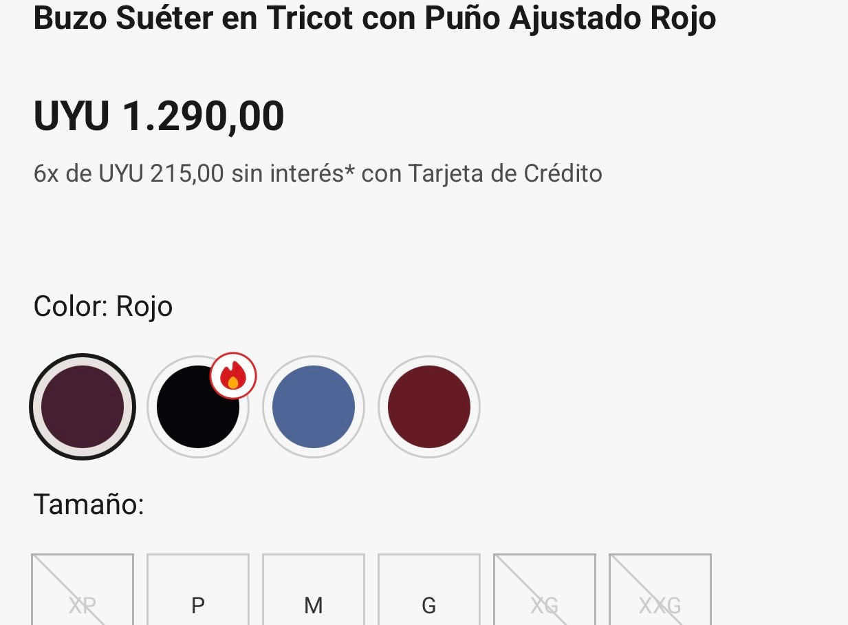 Buzo tejido Cortelle nuevo TL