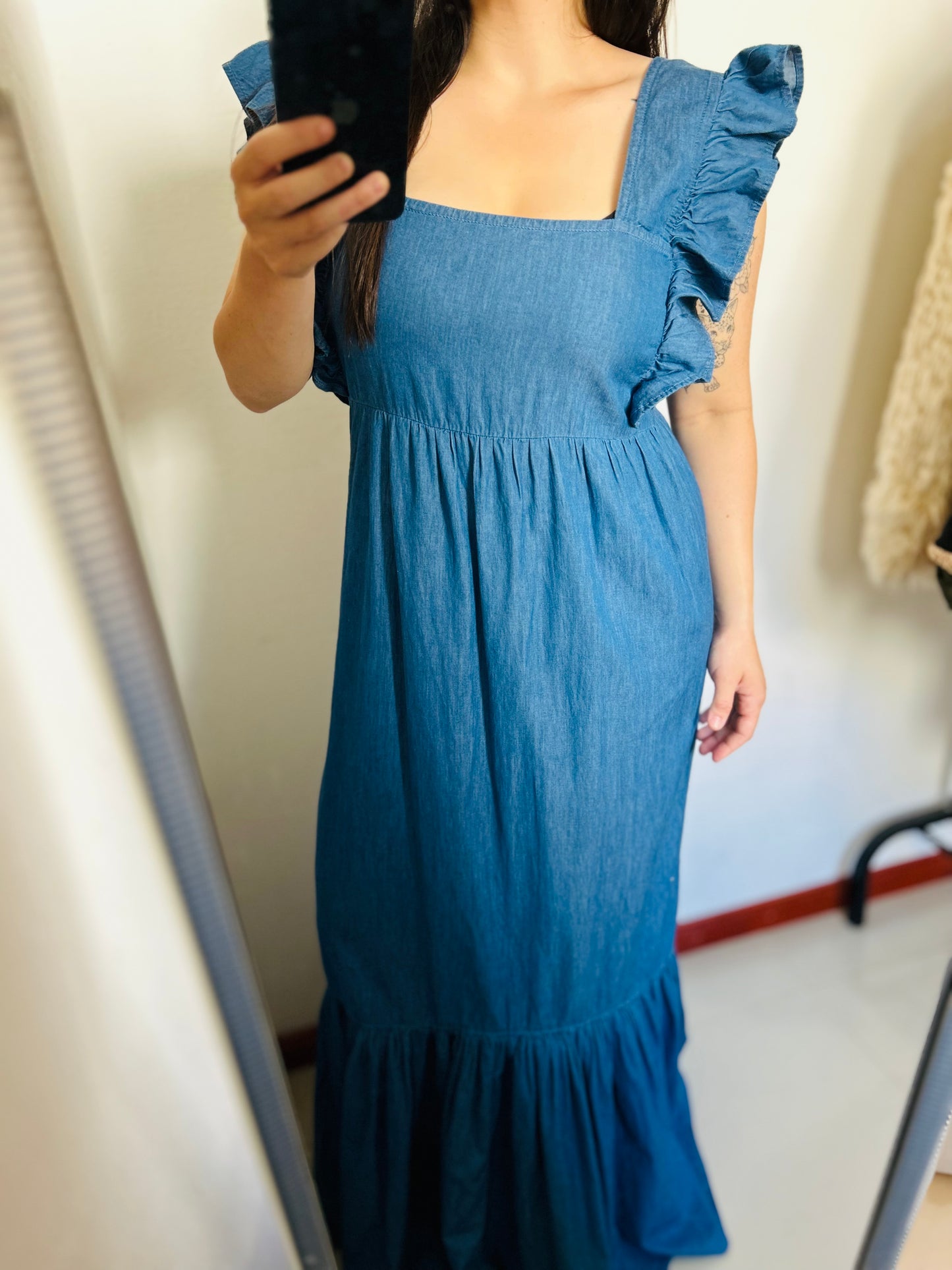 Vestido largo jean PRIMARK TS/M