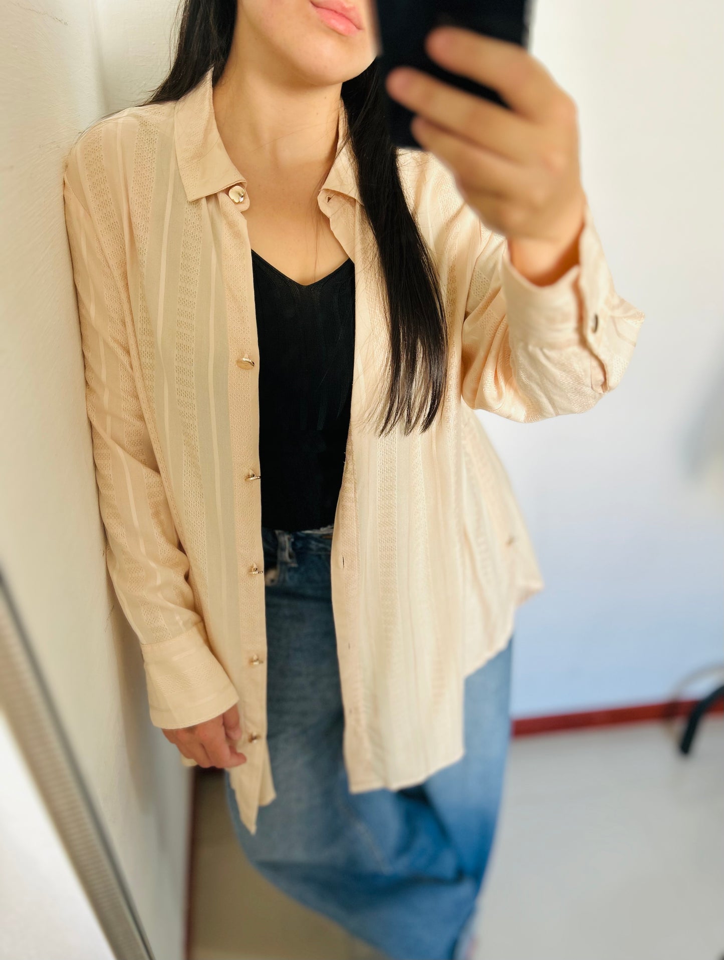 Camisa larga oversize TM/L