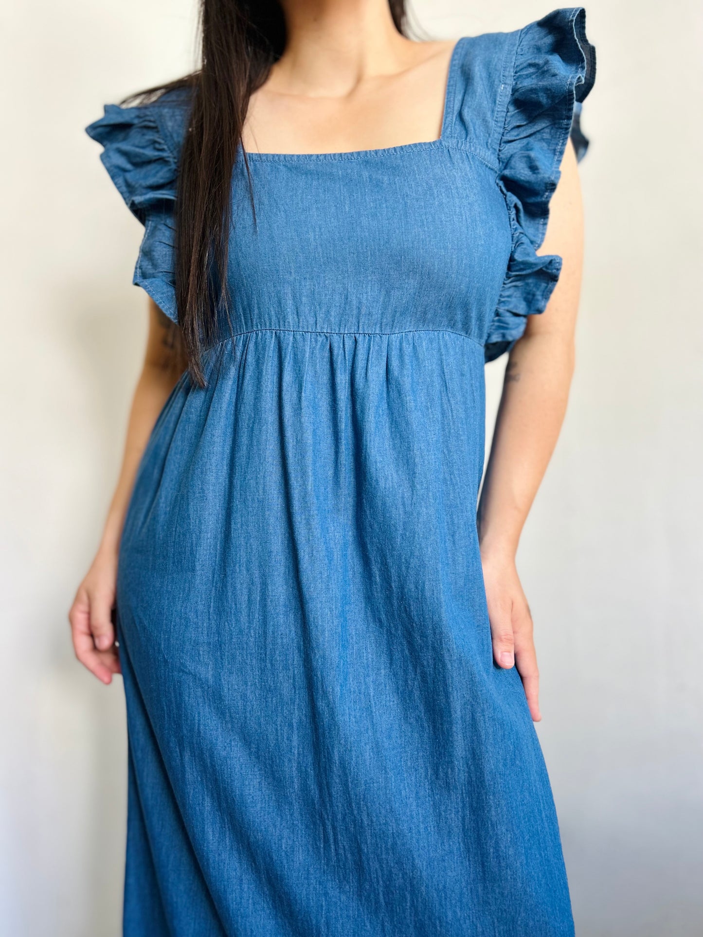 Vestido largo jean PRIMARK TS/M