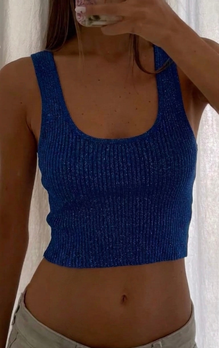 Top brillos con etiqueta TS