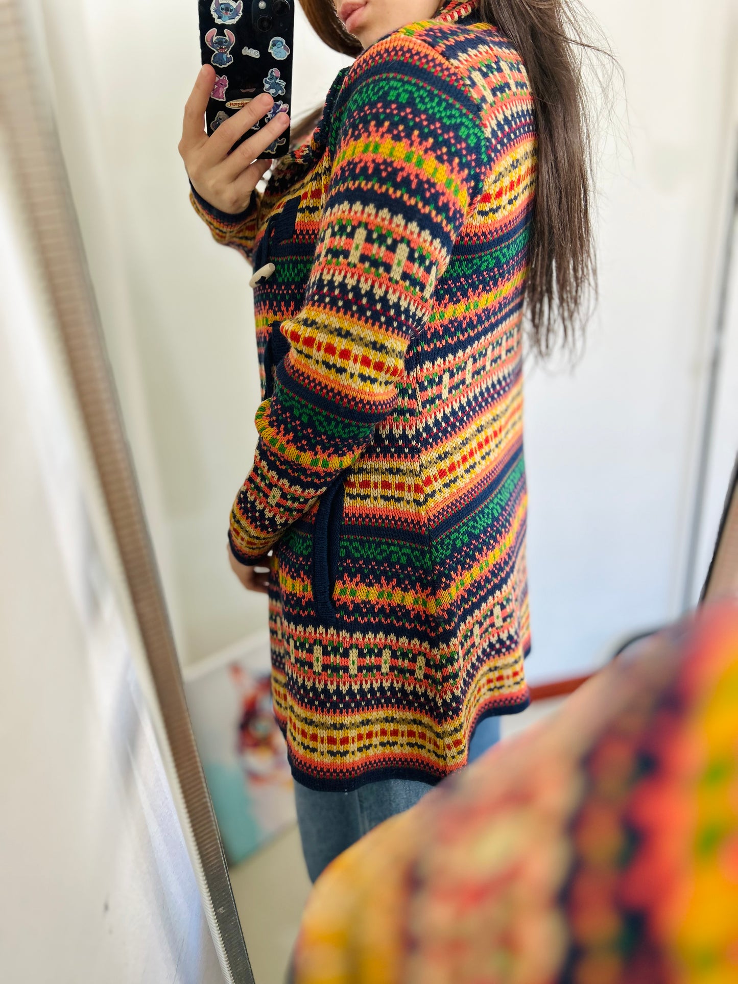 Saco tejido largo vintage TM